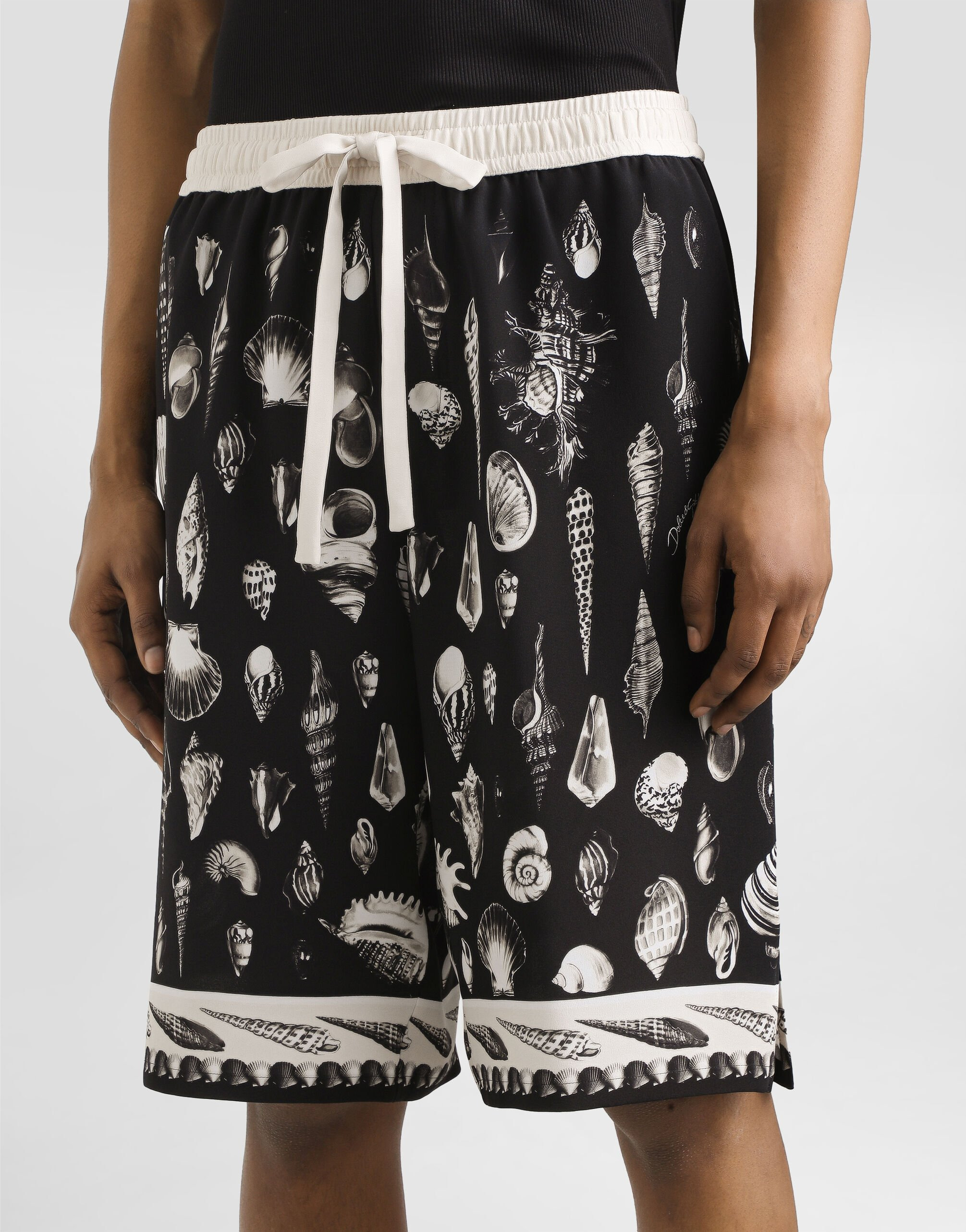 shell-print marocaine crêpe trousers - 2