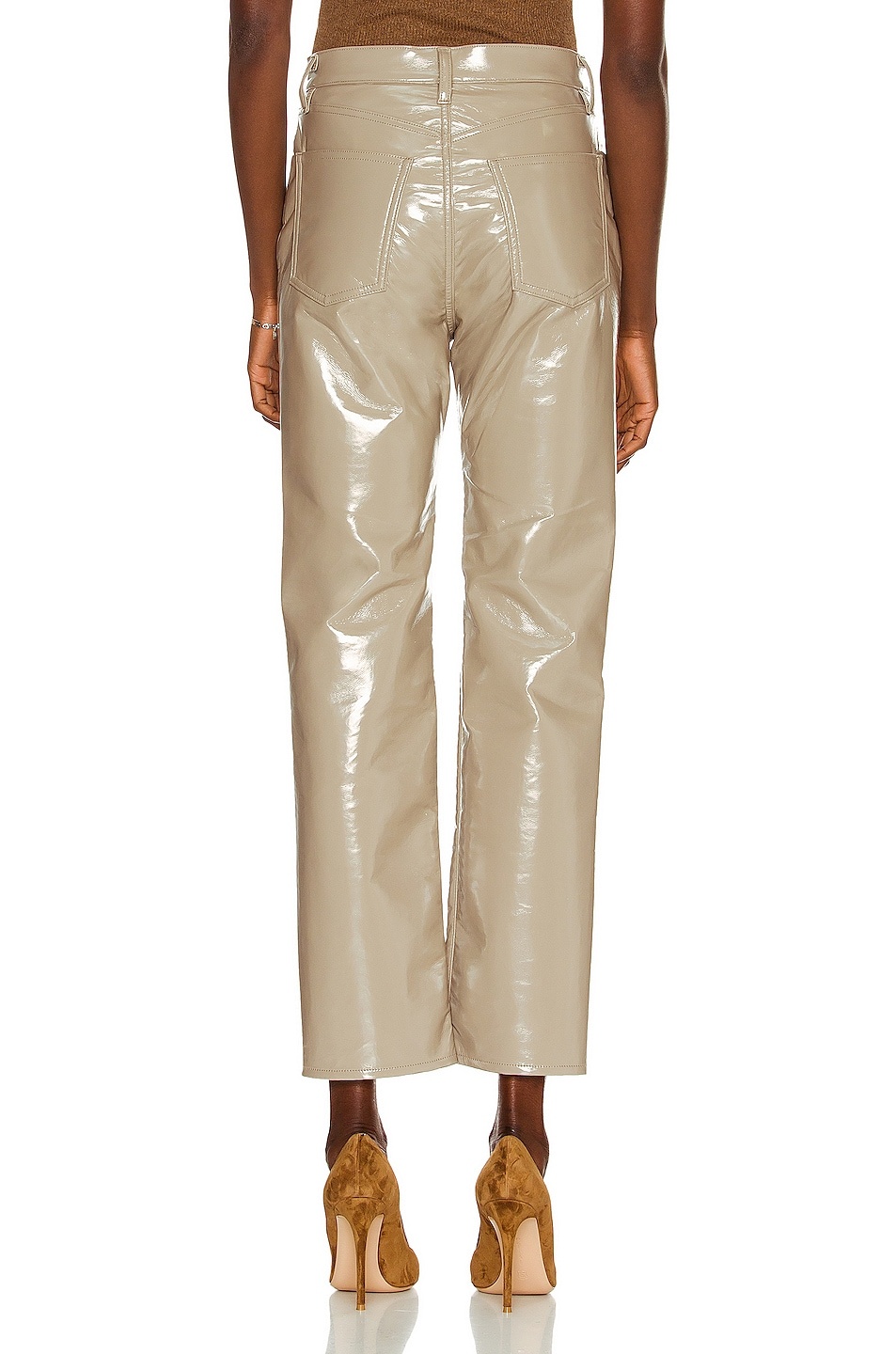Recycled Leather 90s Pinch Waist - 3