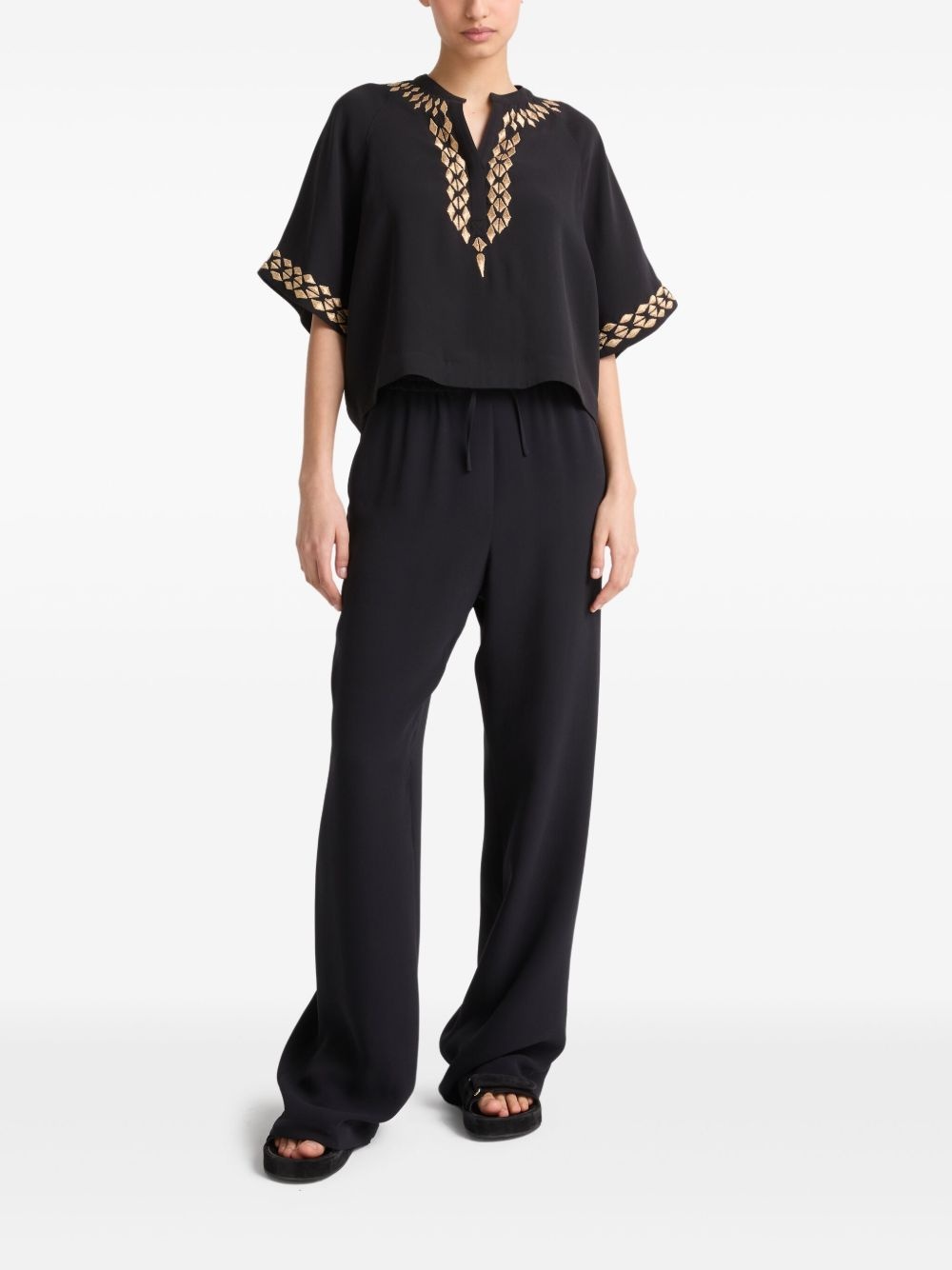 silk trousers - 2