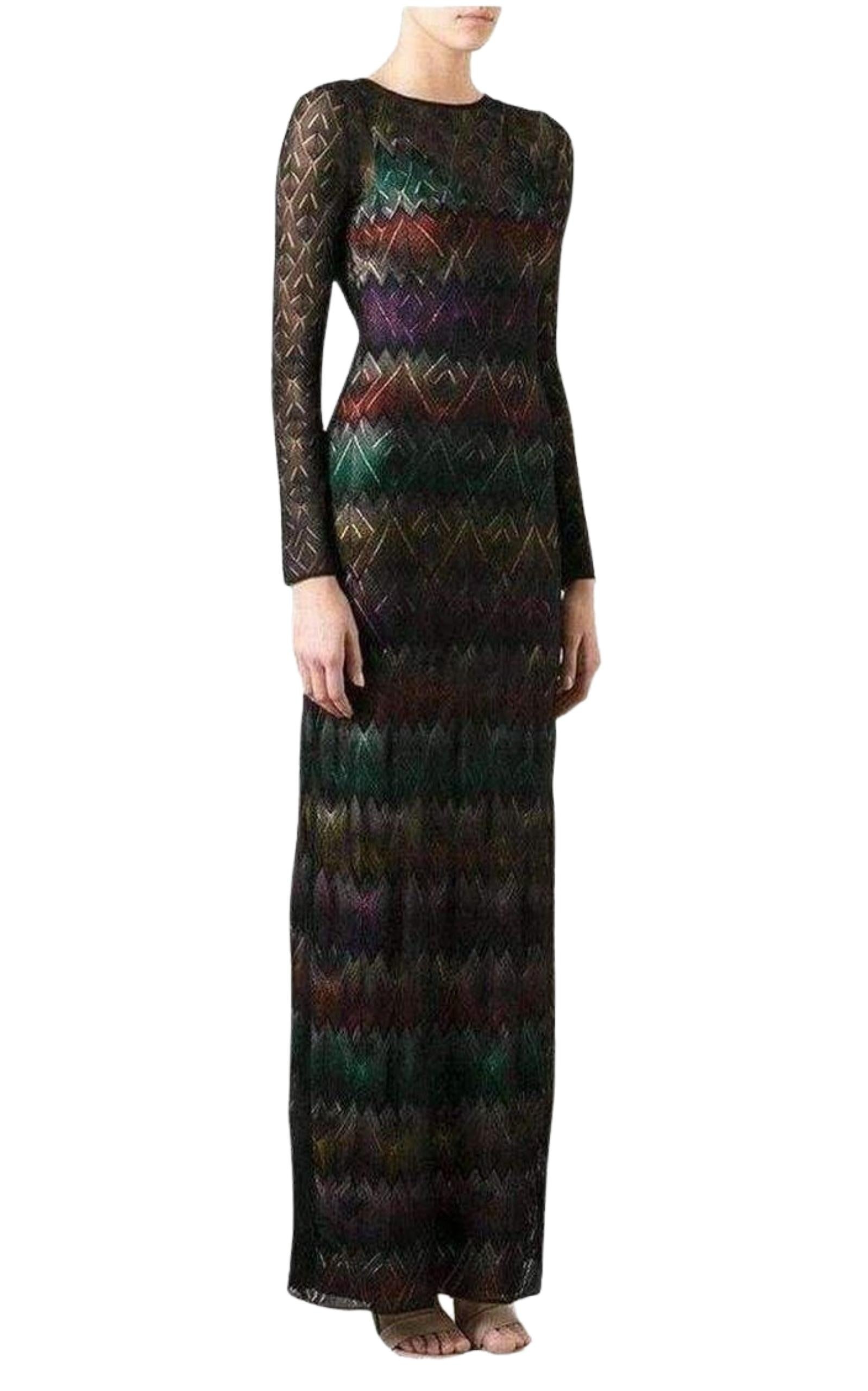 Zig Zag Crochet Sheer Dress - 3