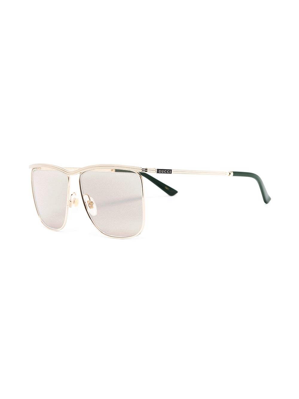 lightly tinted oversized sunglasses - 2