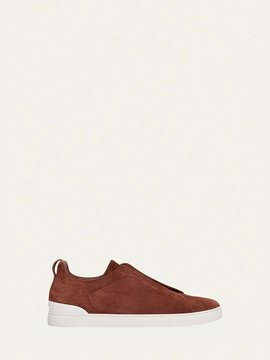 Men's Triple Stitch Suede Sneakers - 1