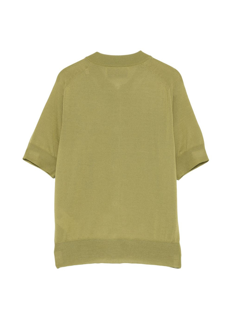 AMI Paris button short-sleeve cardigan outlook