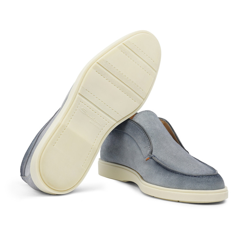 Men's light blue suede desert boot 4