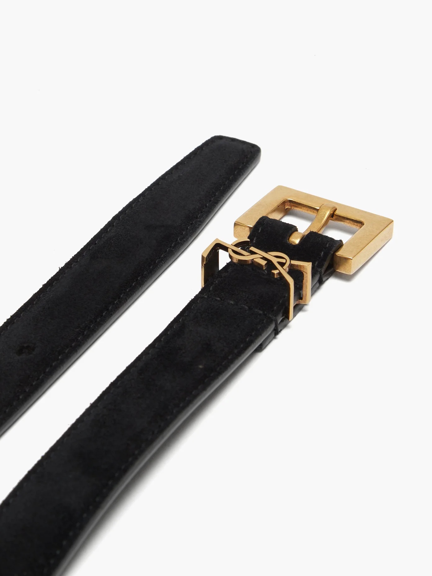 Monogram suede belt - 4