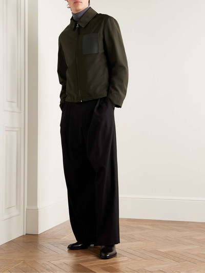 Yves Salomon Leather-Trimmed Shell Jacket outlook