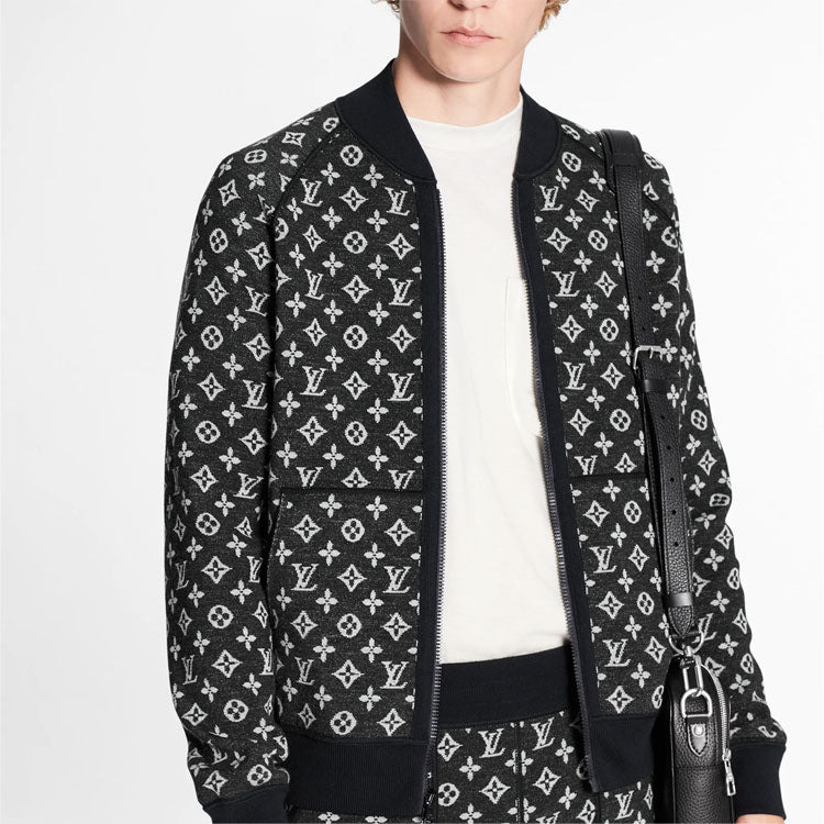 Men's LOUIS VUITTON SS21 Printing Long Sleeves Jacket Black 1A8HCS - 2