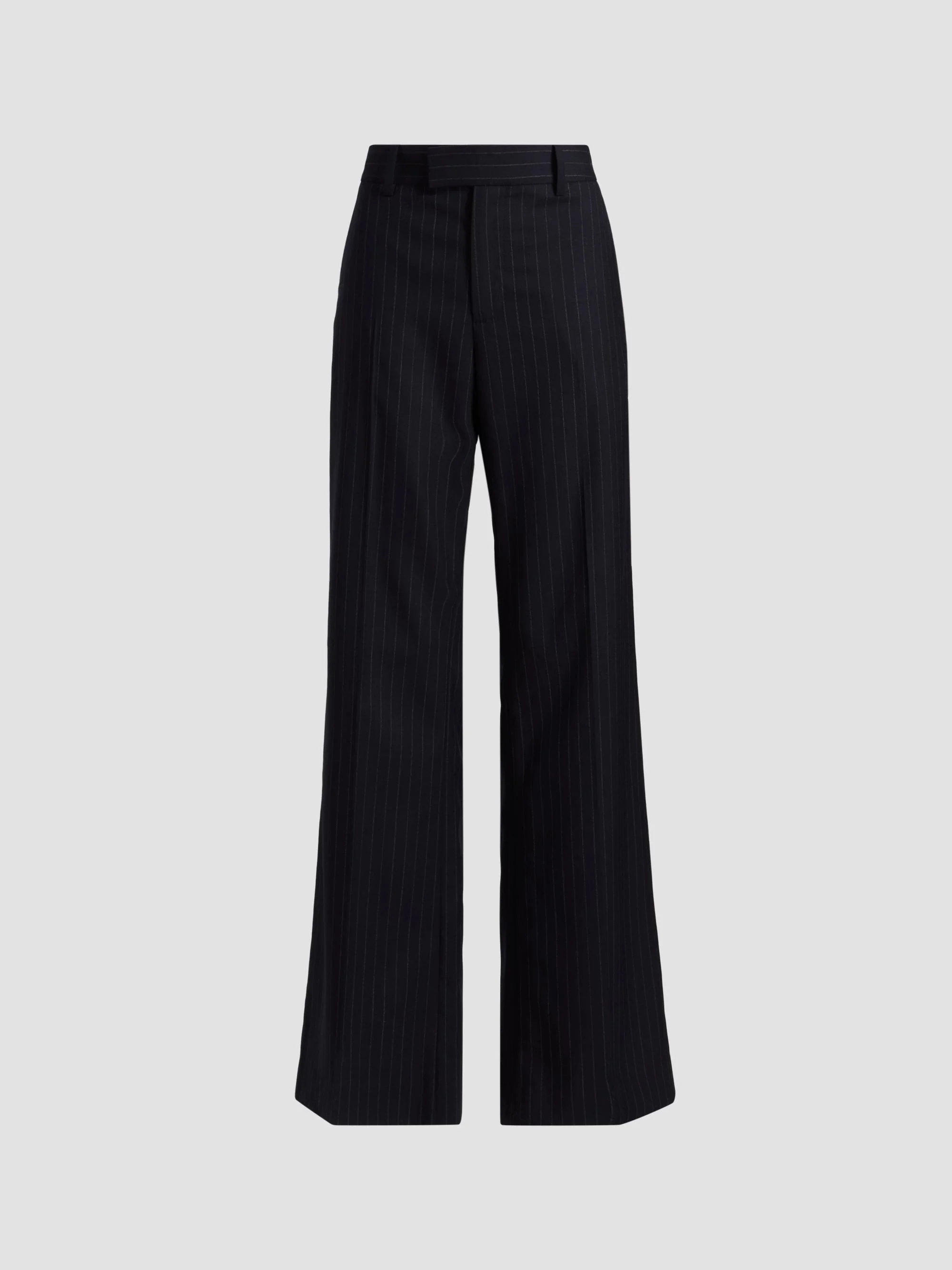 Women's Bethany Pinstripe Stretch-Wool Pants - Midnight Pinstripes - 1