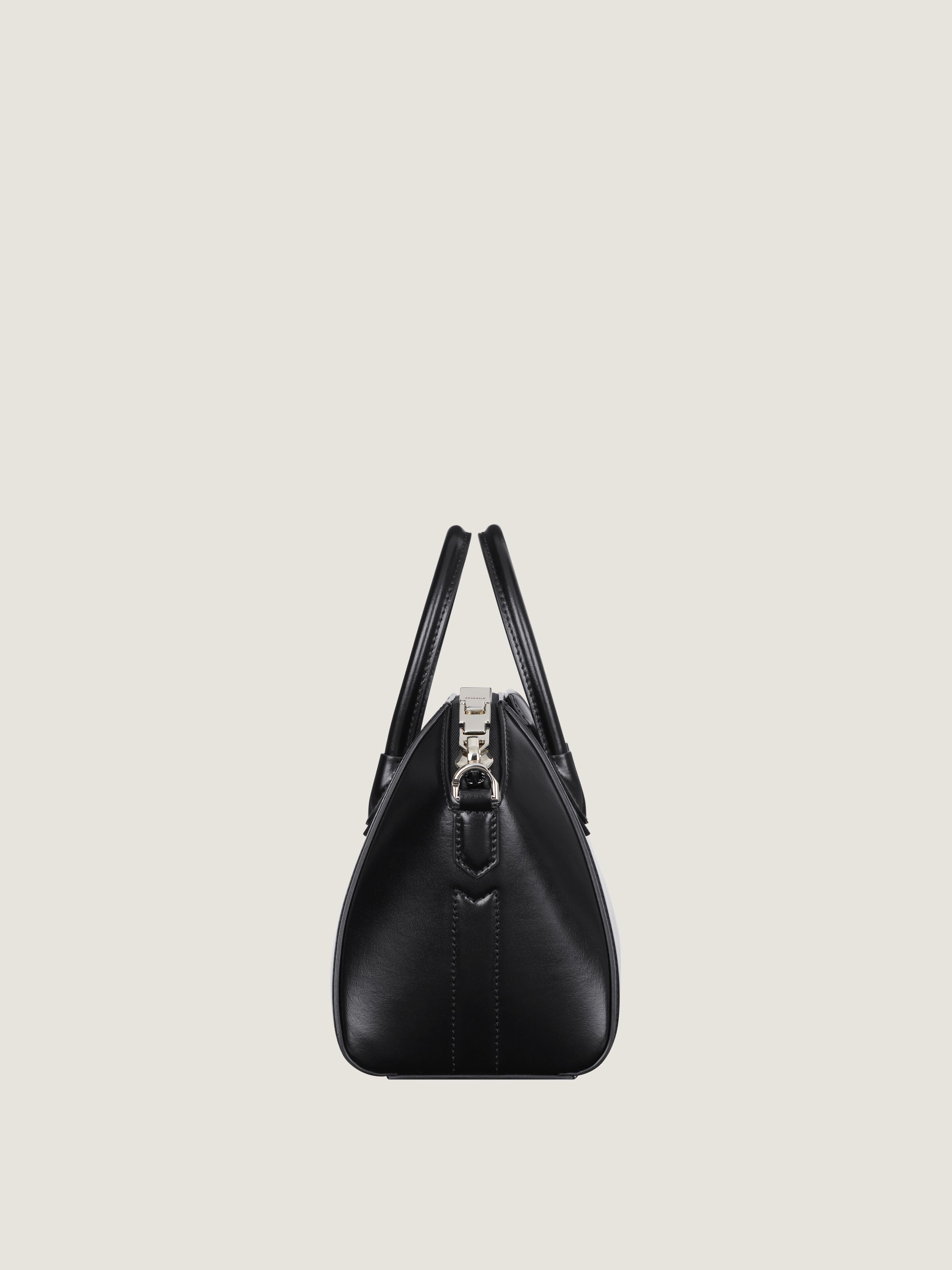 MINI ANTIGONA BAG IN BOX LEATHER - 3