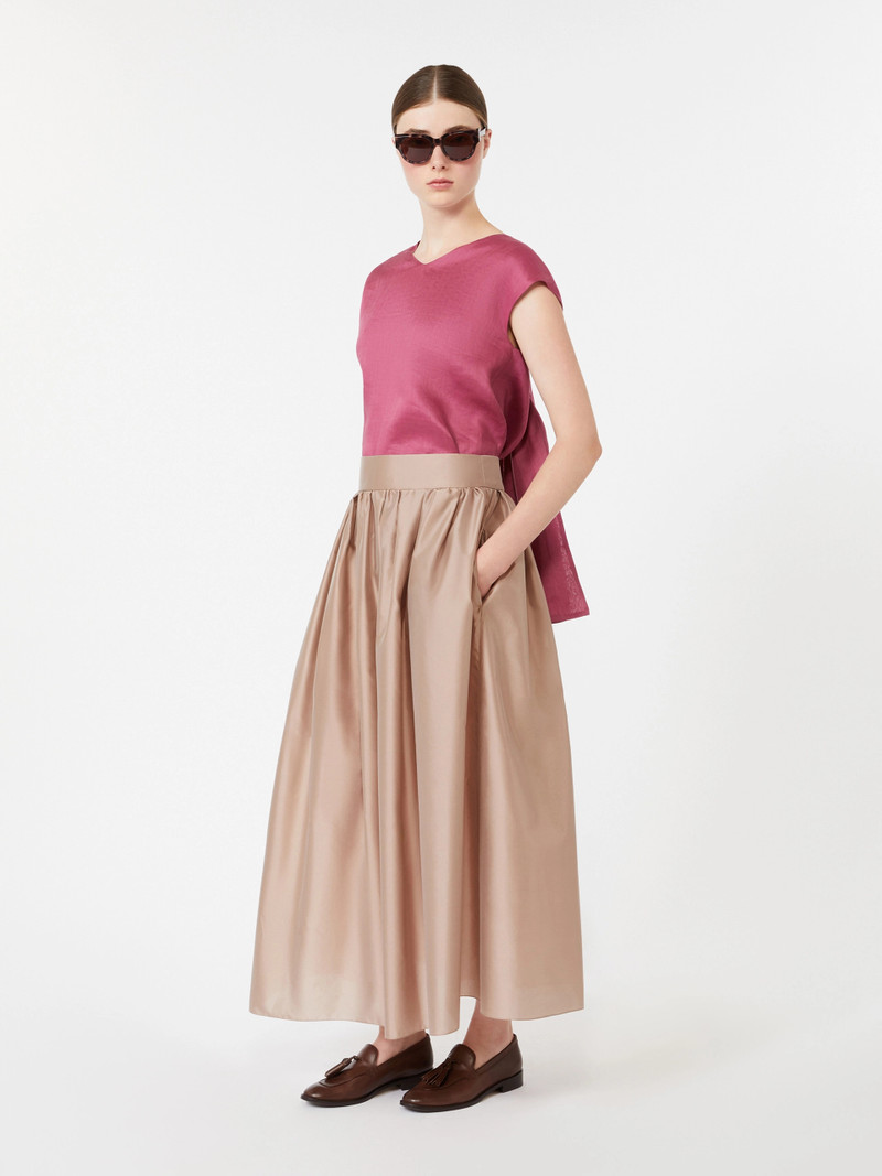 'S Max Mara TALENTO Ramie canvas blouse - CYCLAMEN outlook