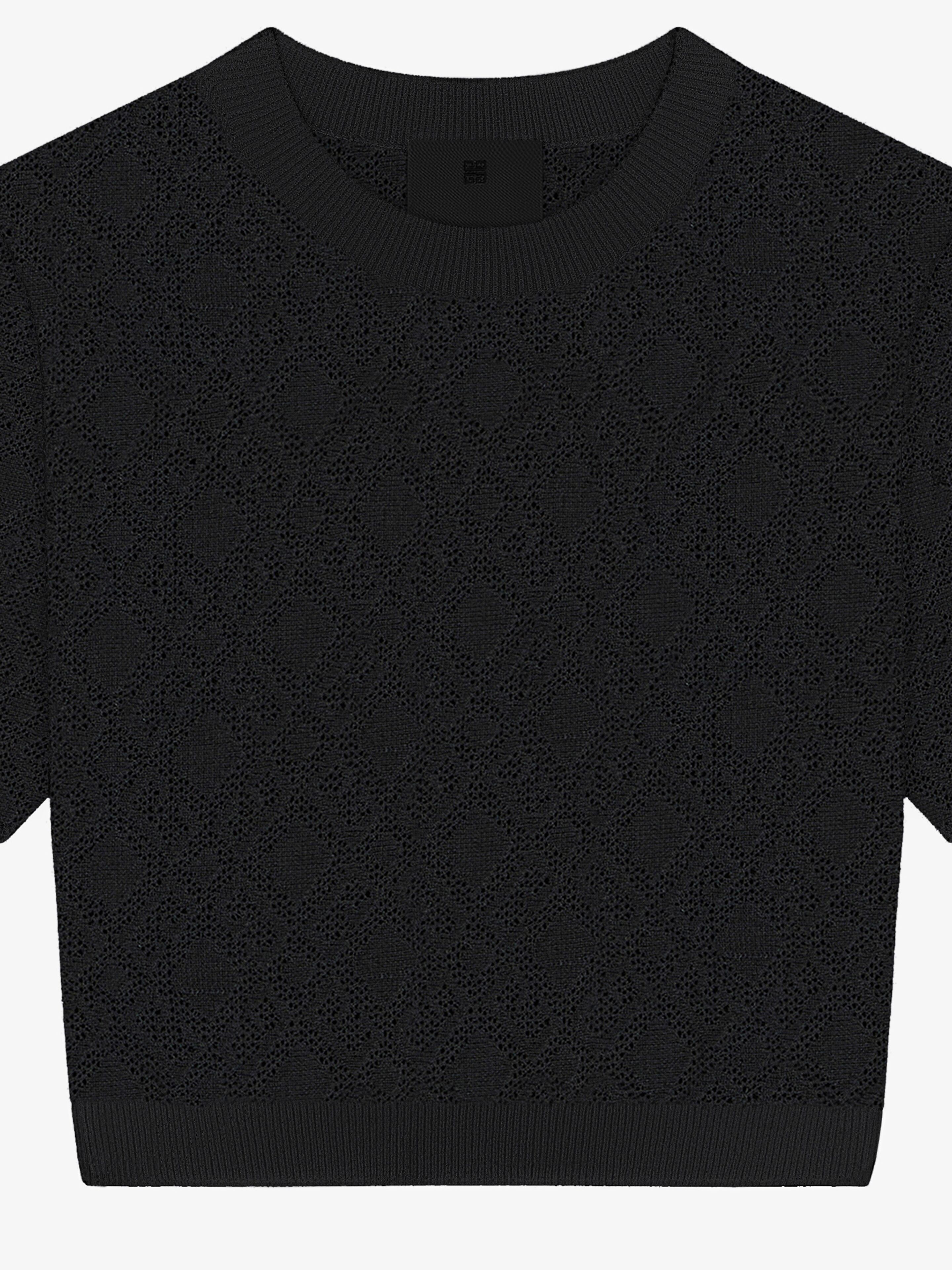 CROPPED SWEATER IN MONOGRAM 72 JACQUARD - 4