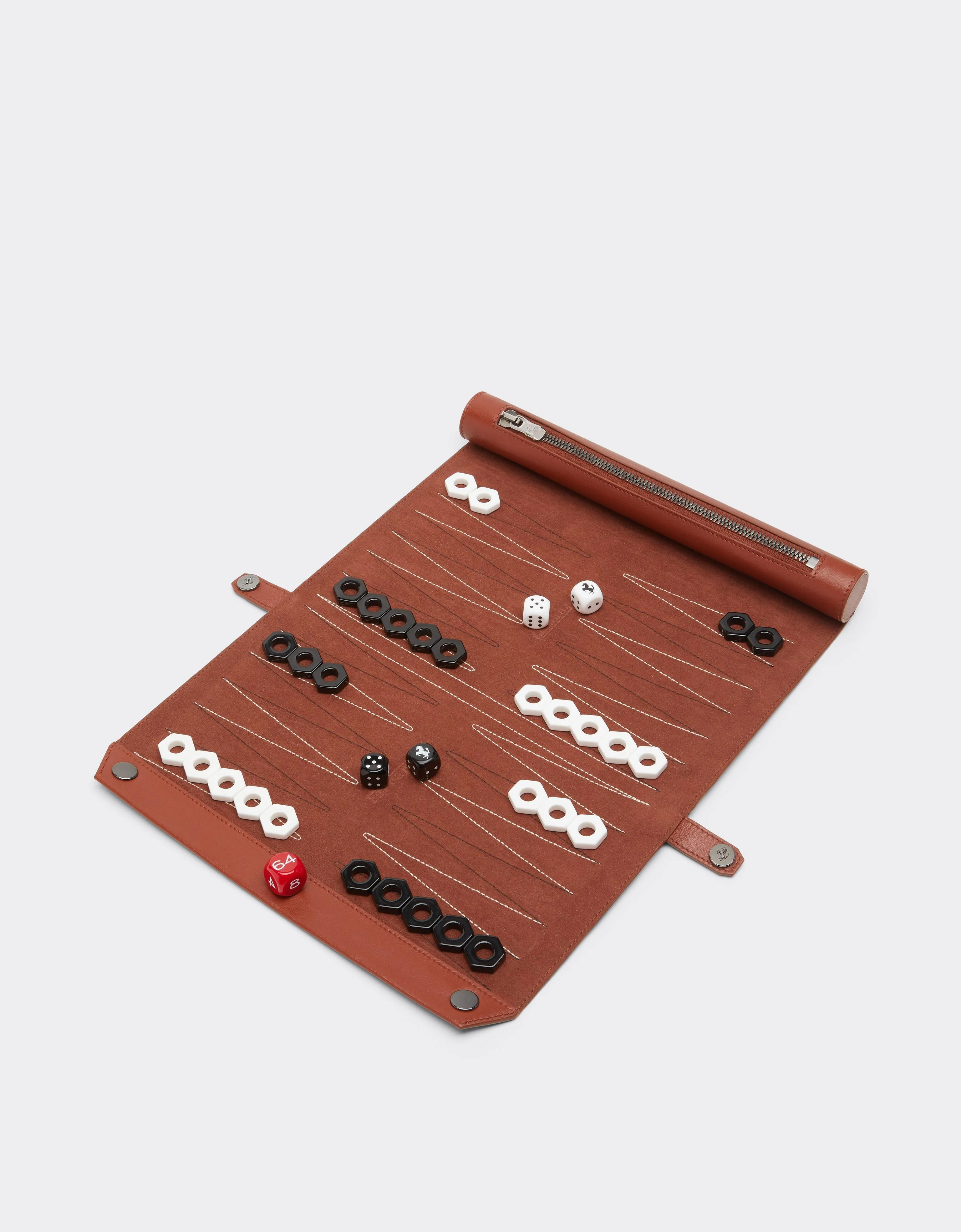 Leather backgammon set - 1