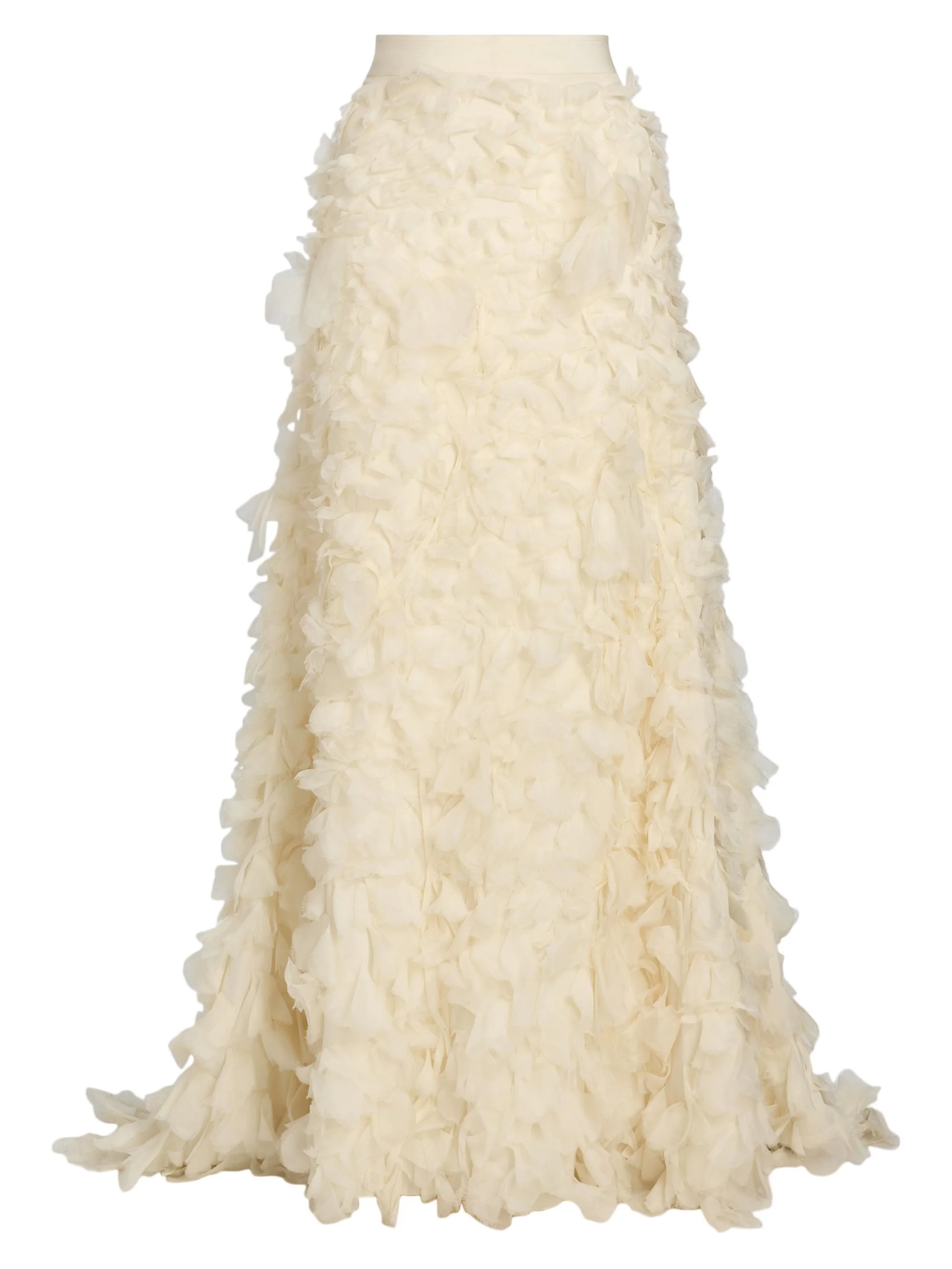 Women's Cry Me A River Silk Maxi Skirt - Antique Ivory - 1