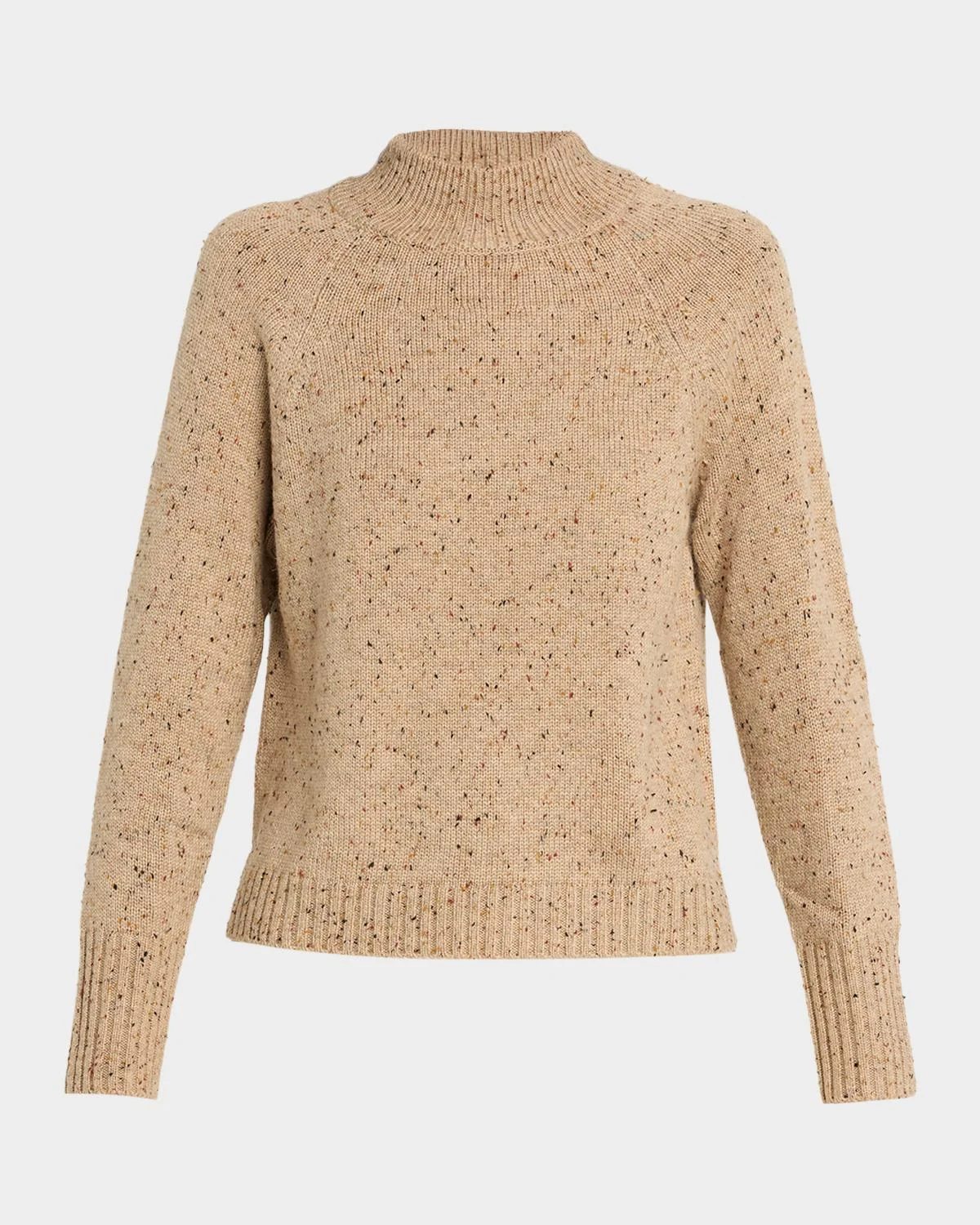 Isabel Speckled Mock-Neck Sweater - 1