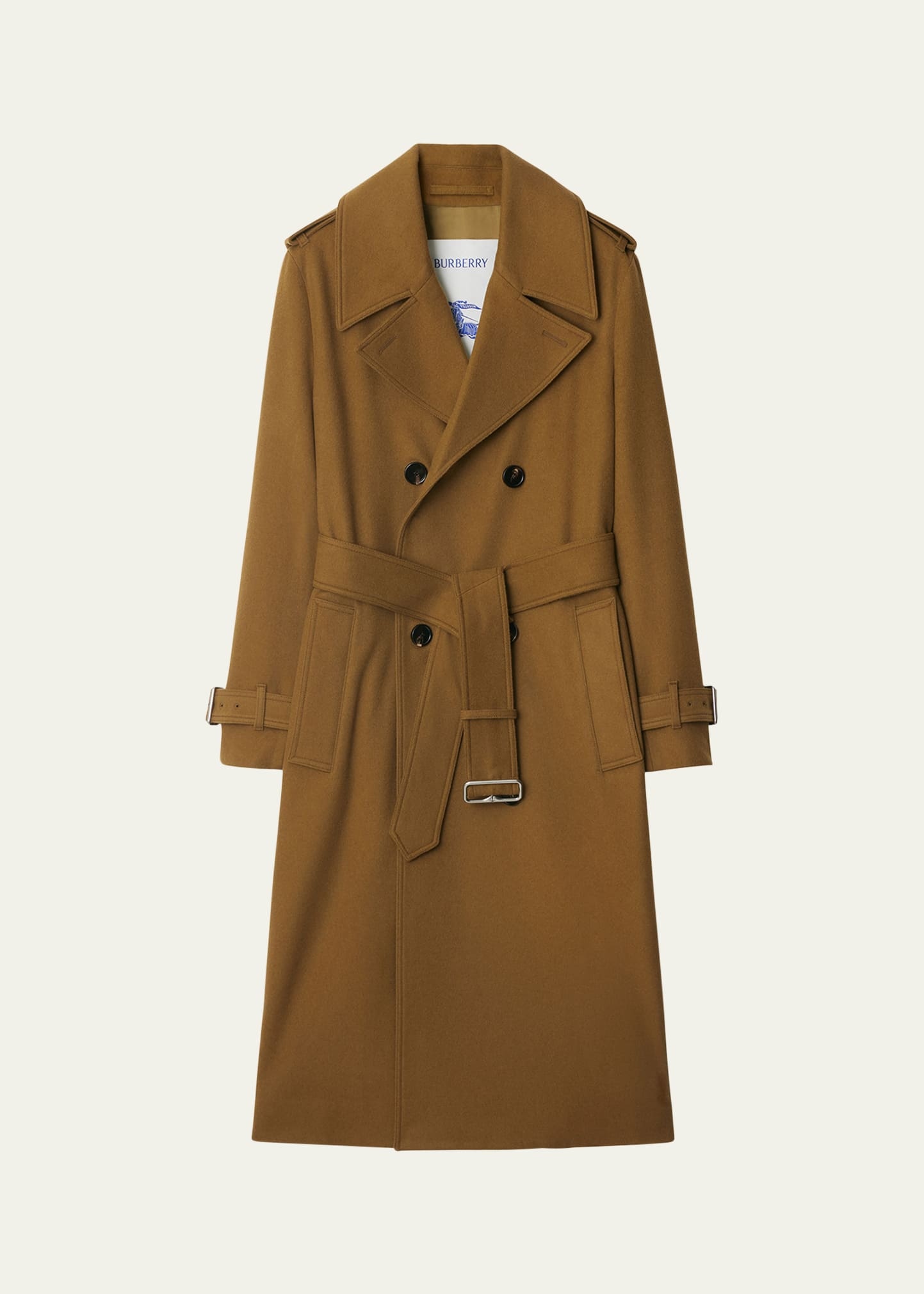 Cashmere Double-Breasted Trench Coat - 1