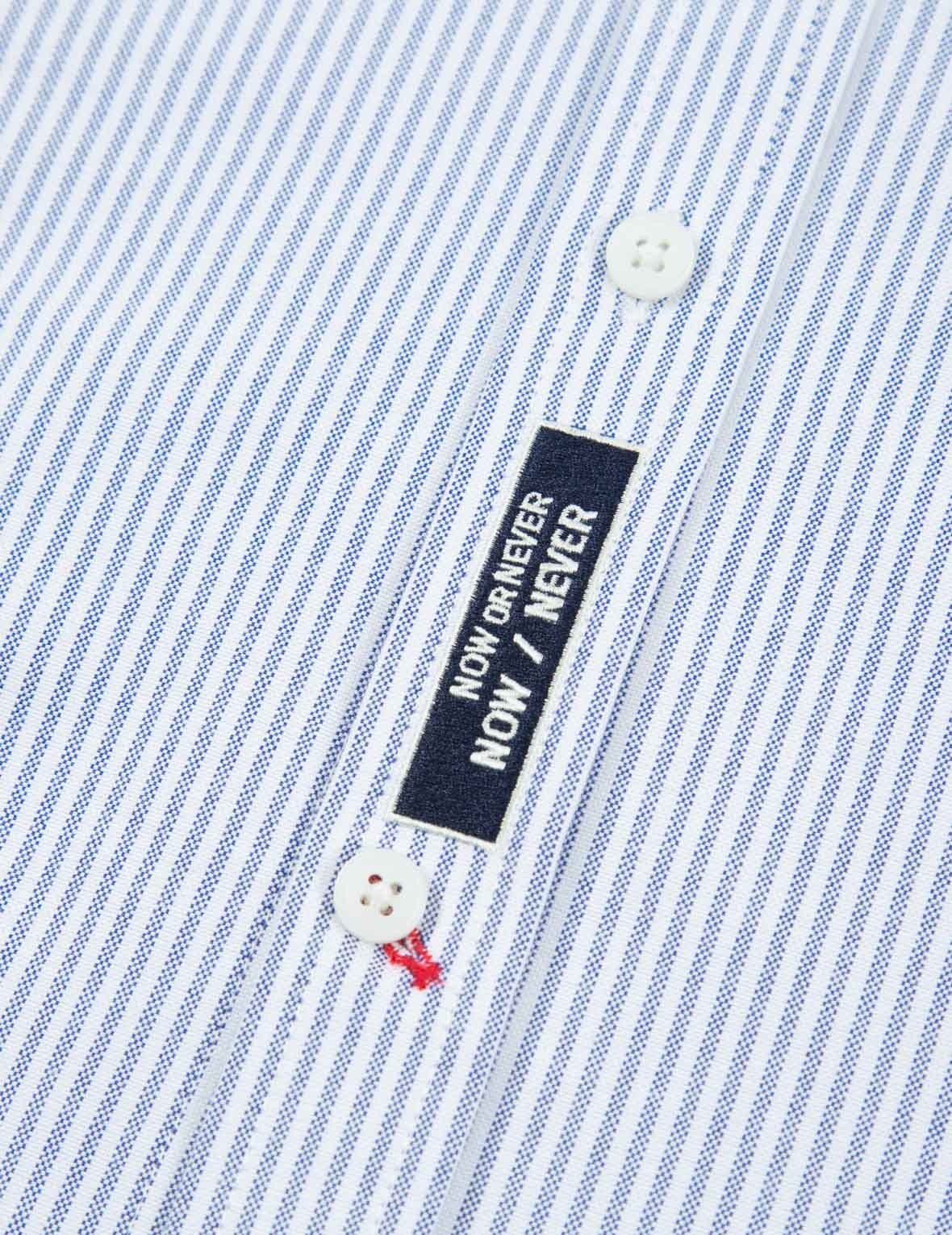 DAICOCK INSERT STRIPED OXFORD SHIRT - 12