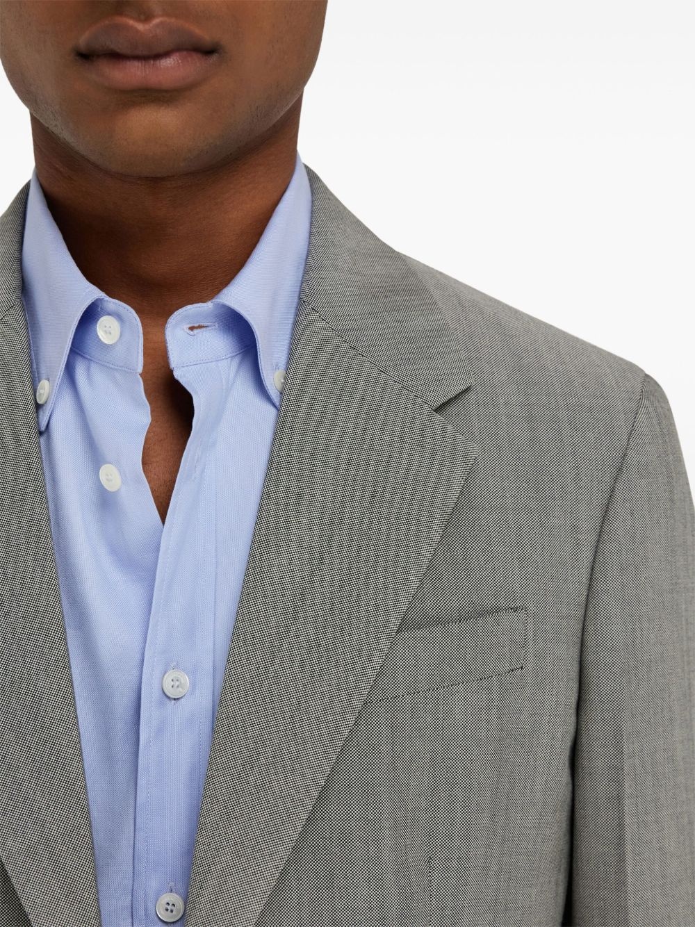 single-breasted blazer - 5