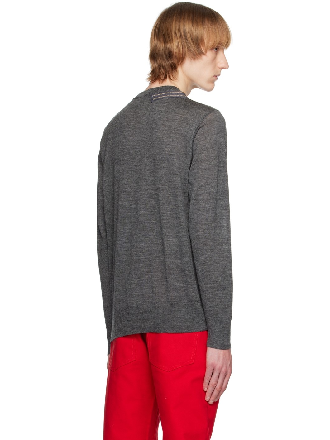Gray Zip Sweater - 3