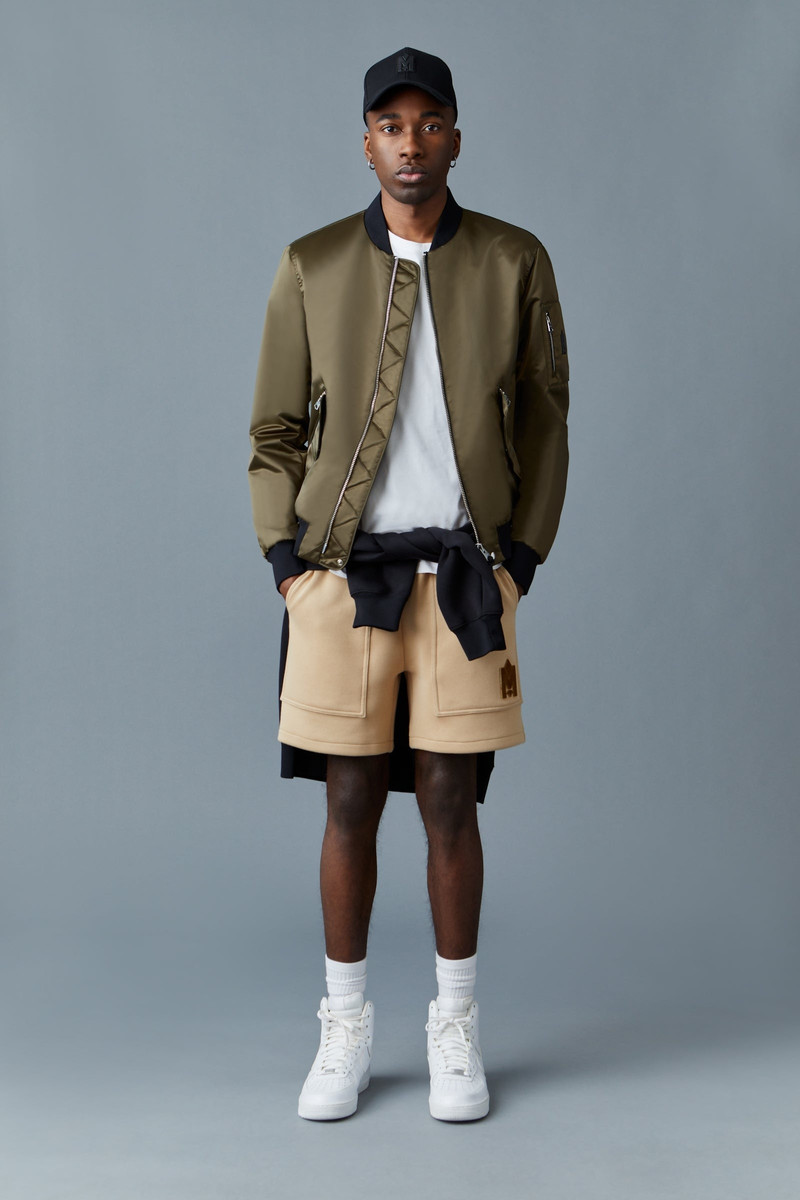 MACKAGE ABIGAIL Calfskin biker jacket with peplum outlook