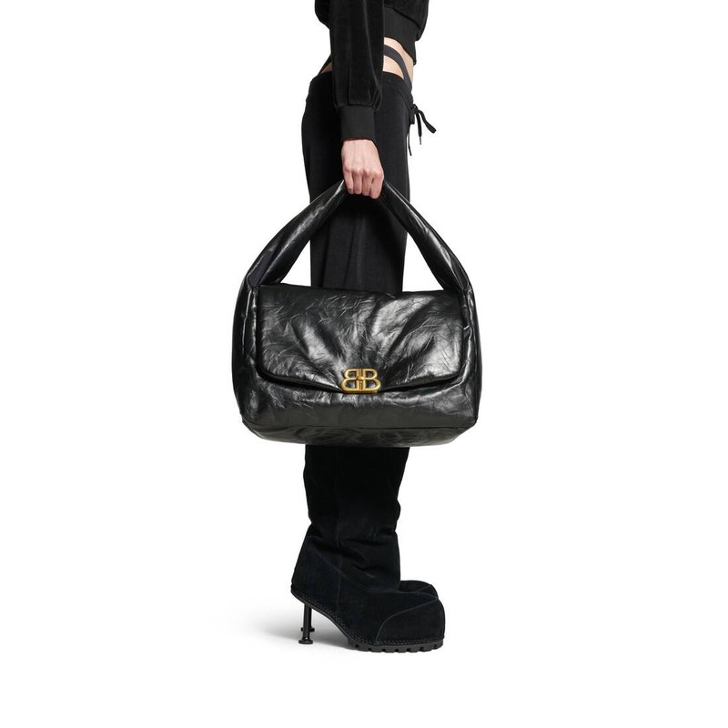 BALENCIAGA Women's Monaco Large Sling Bag  in Black outlook