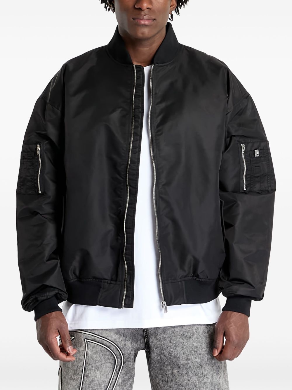 zip-up bomber jacket - 1