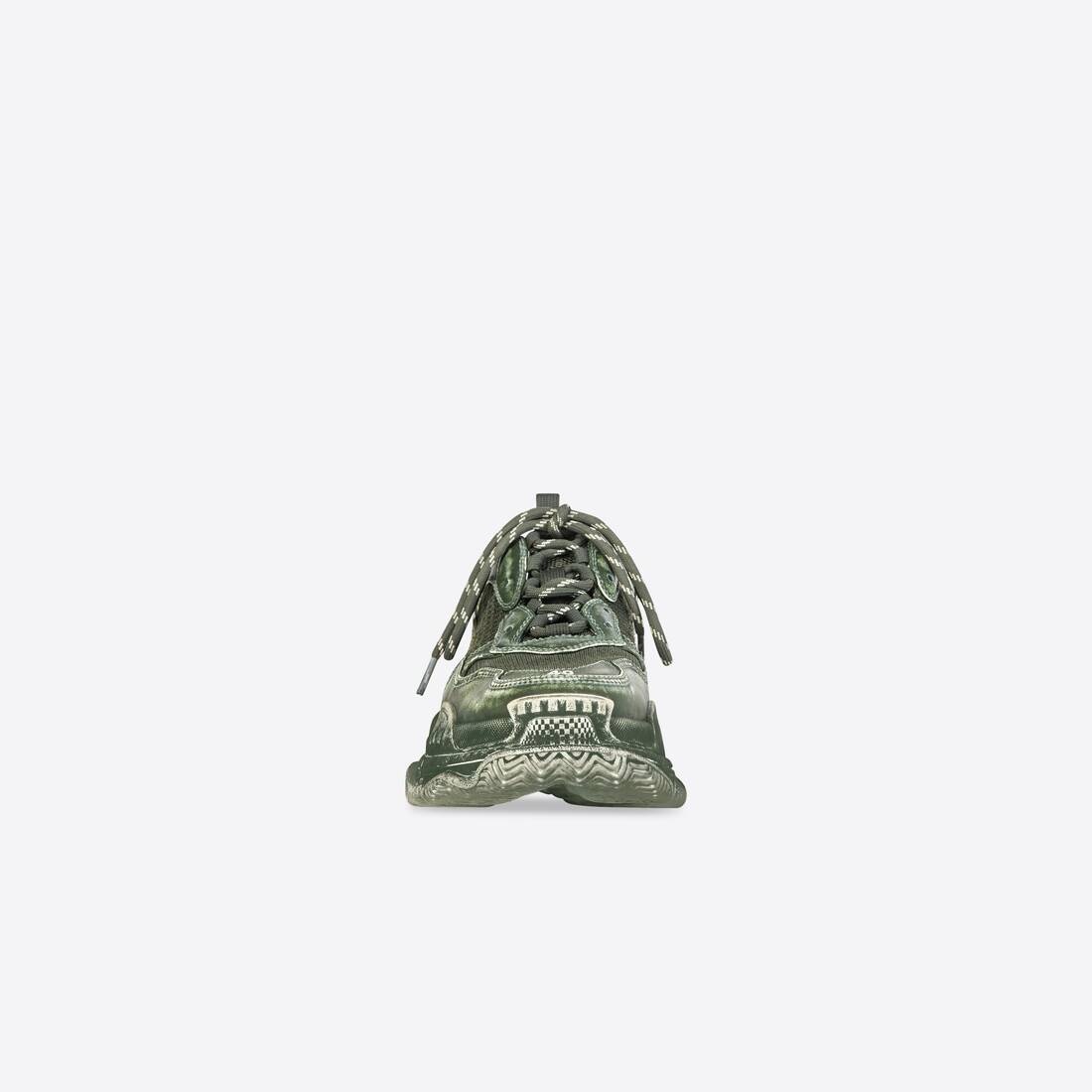 Men's Triple S Faded Sneaker in Green - 3