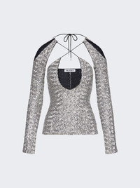 THE ATTICO Zane Top Silver | thewebster | REVERSIBLE