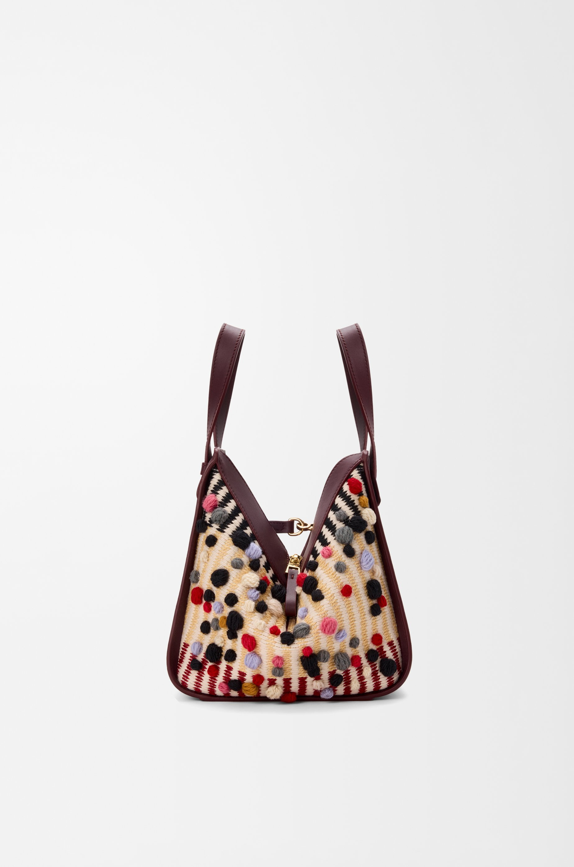 Compact Hammock bag in embroidered textile - 5