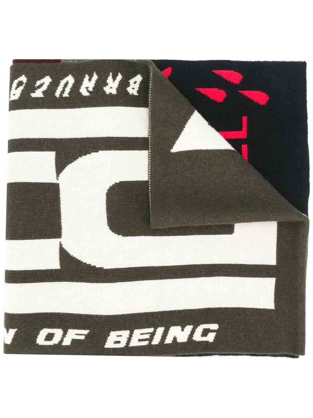 logo detail scarf - 1