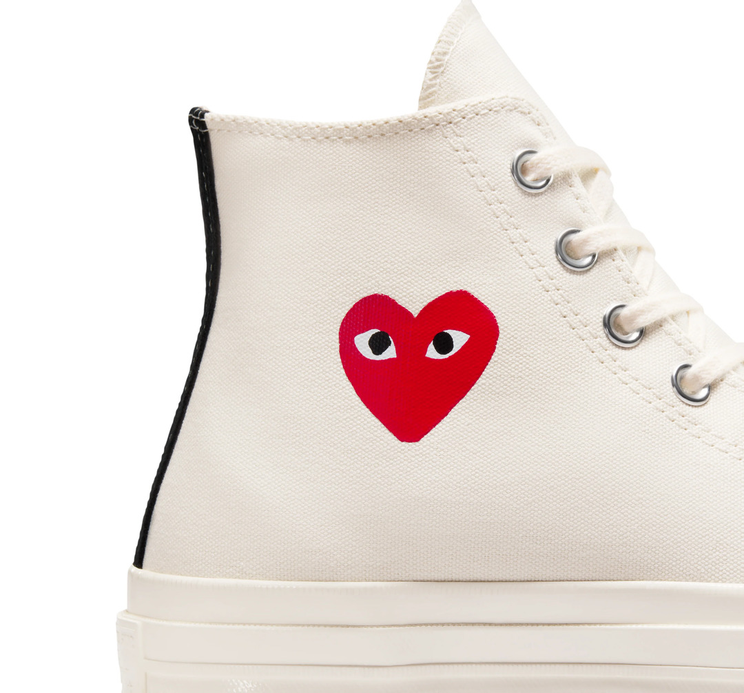 Small Red Heart Chuck Taylor High Top - 5