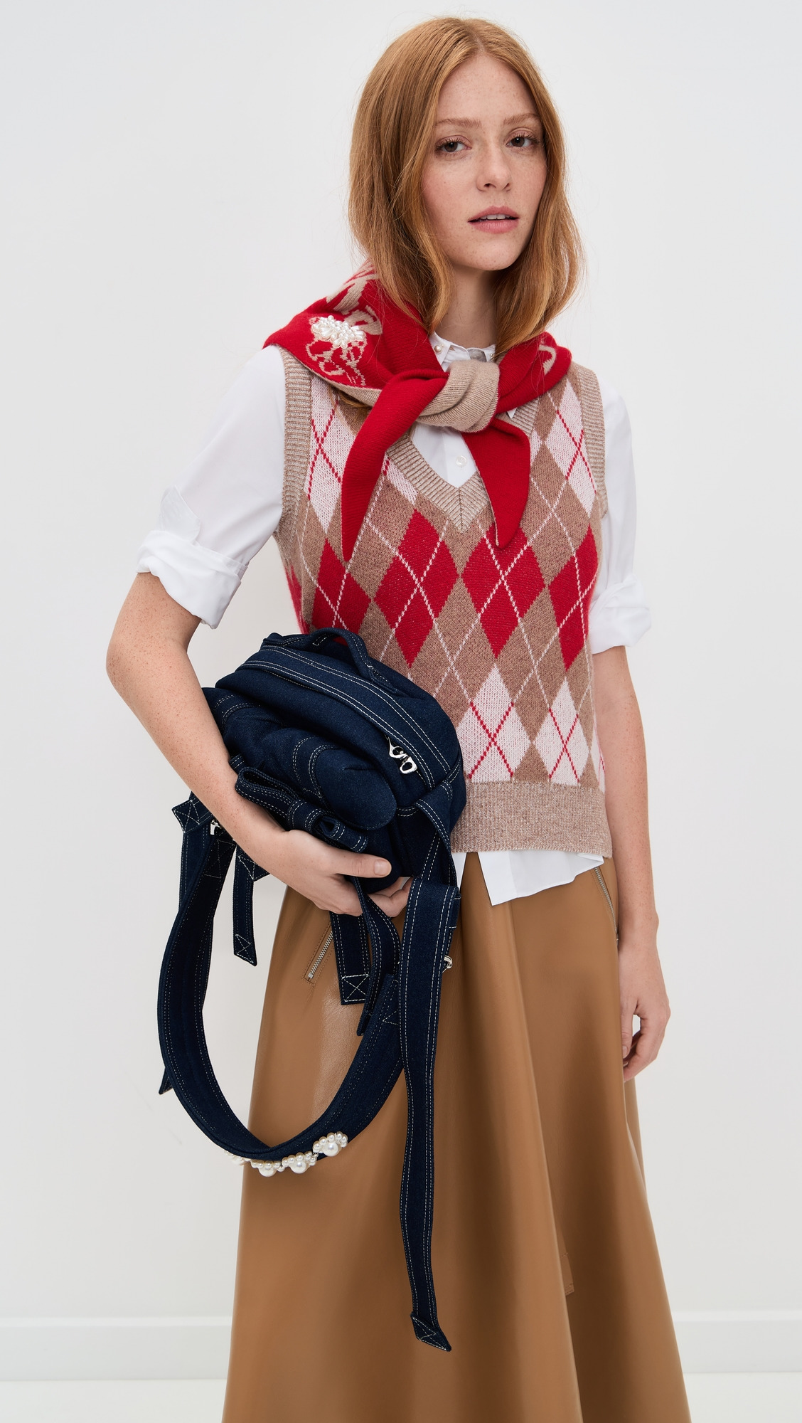 Graphic Logo Knit Neckerchief - 2