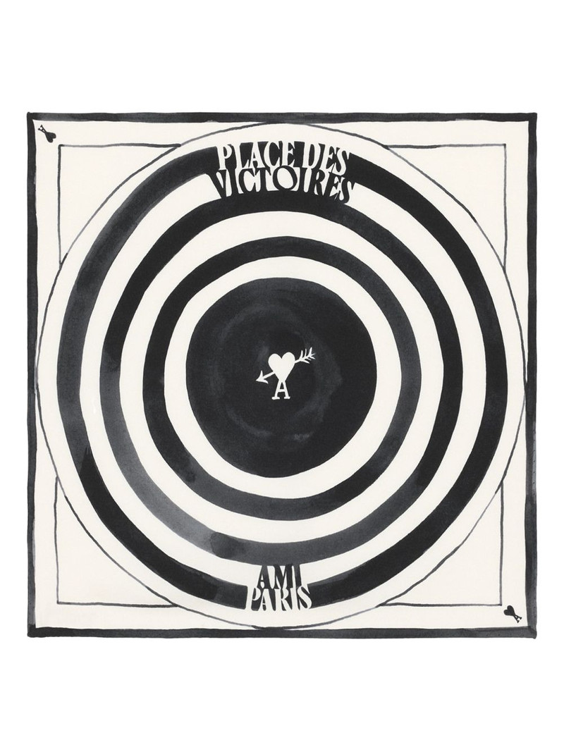 Place des Victoires printed silk scarf 1