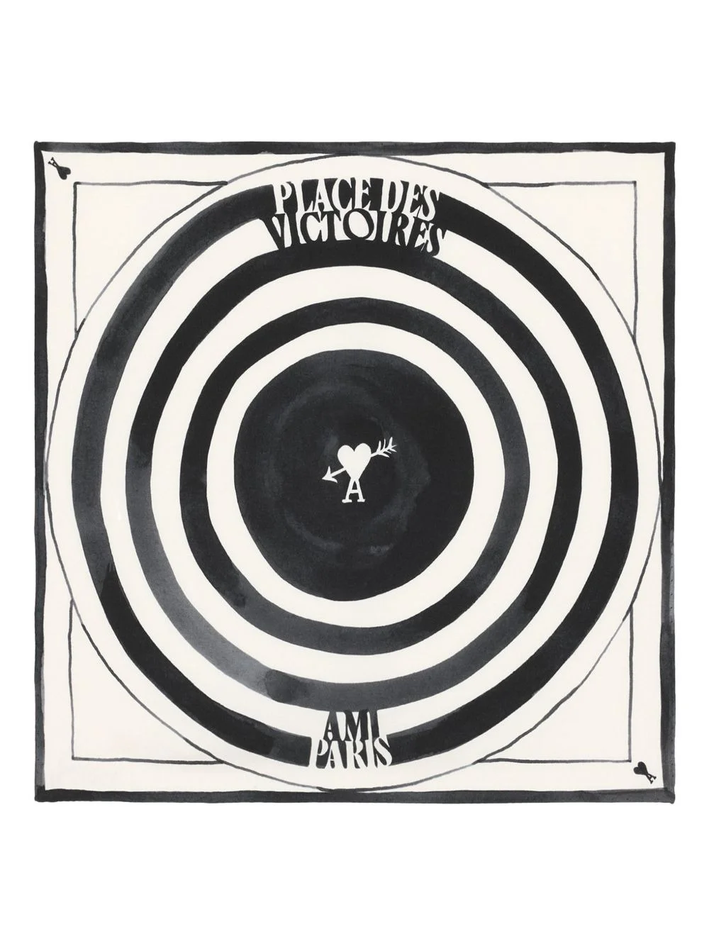 printed silk scarf - 1