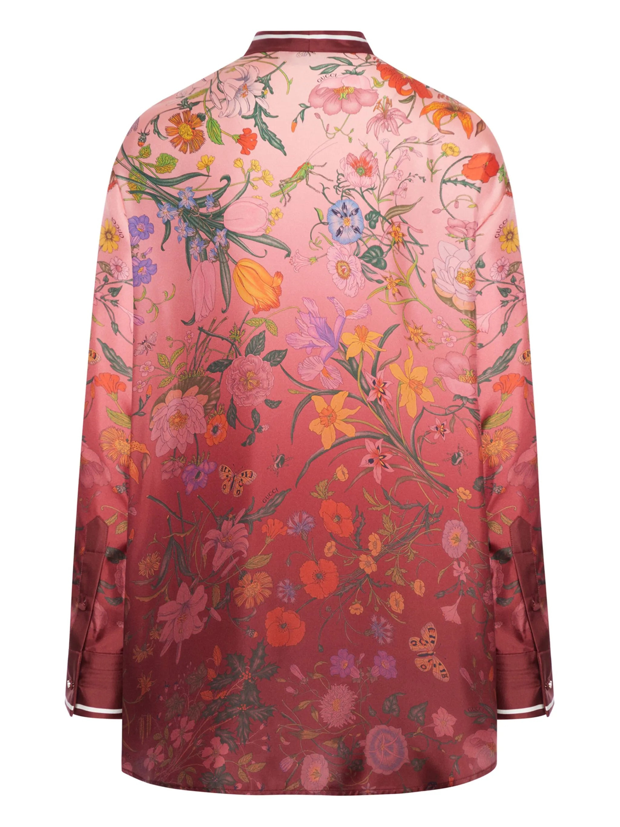 Gucci Floral-print Silk Shirt - 2