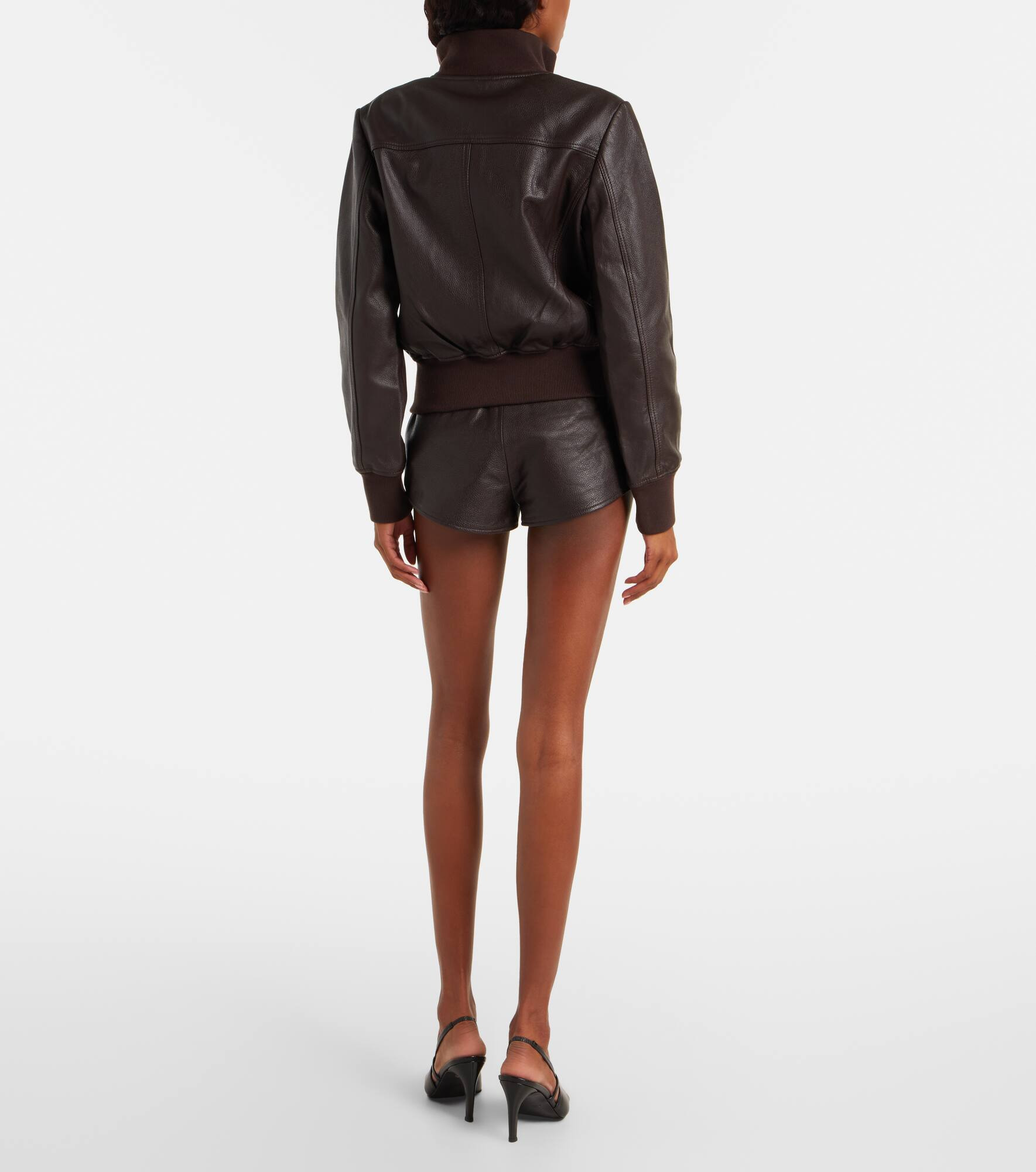 Tobias leather bomber jacket - 3