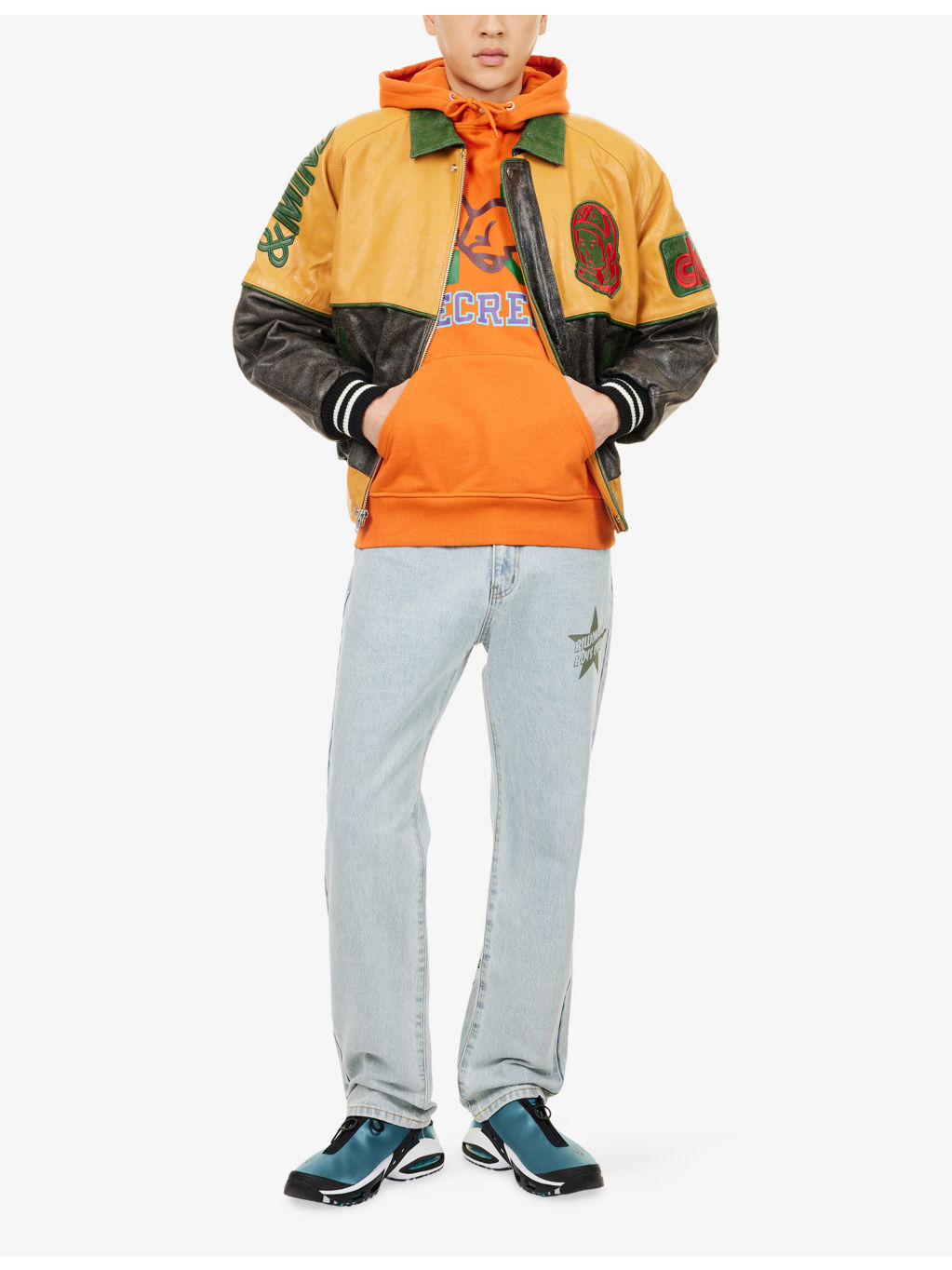 Souvenir Graphic-Print Straight-Leg Denim Jeans - 2