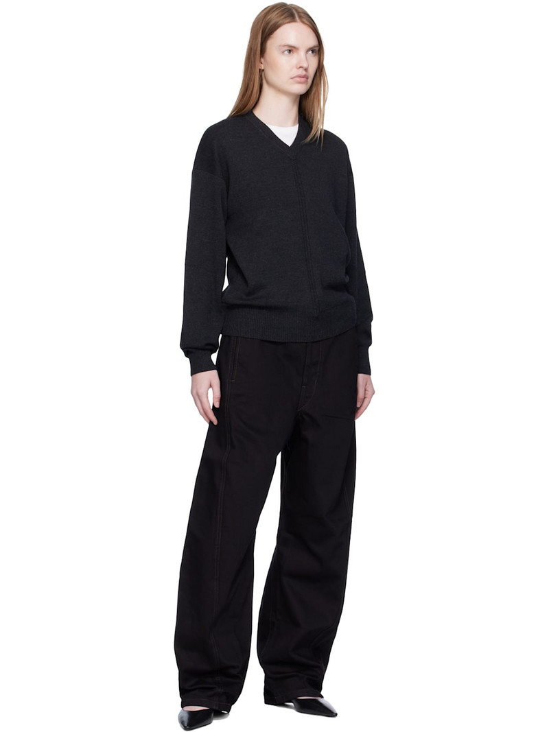 Lemaire Black Twisted Belted Jeans outlook