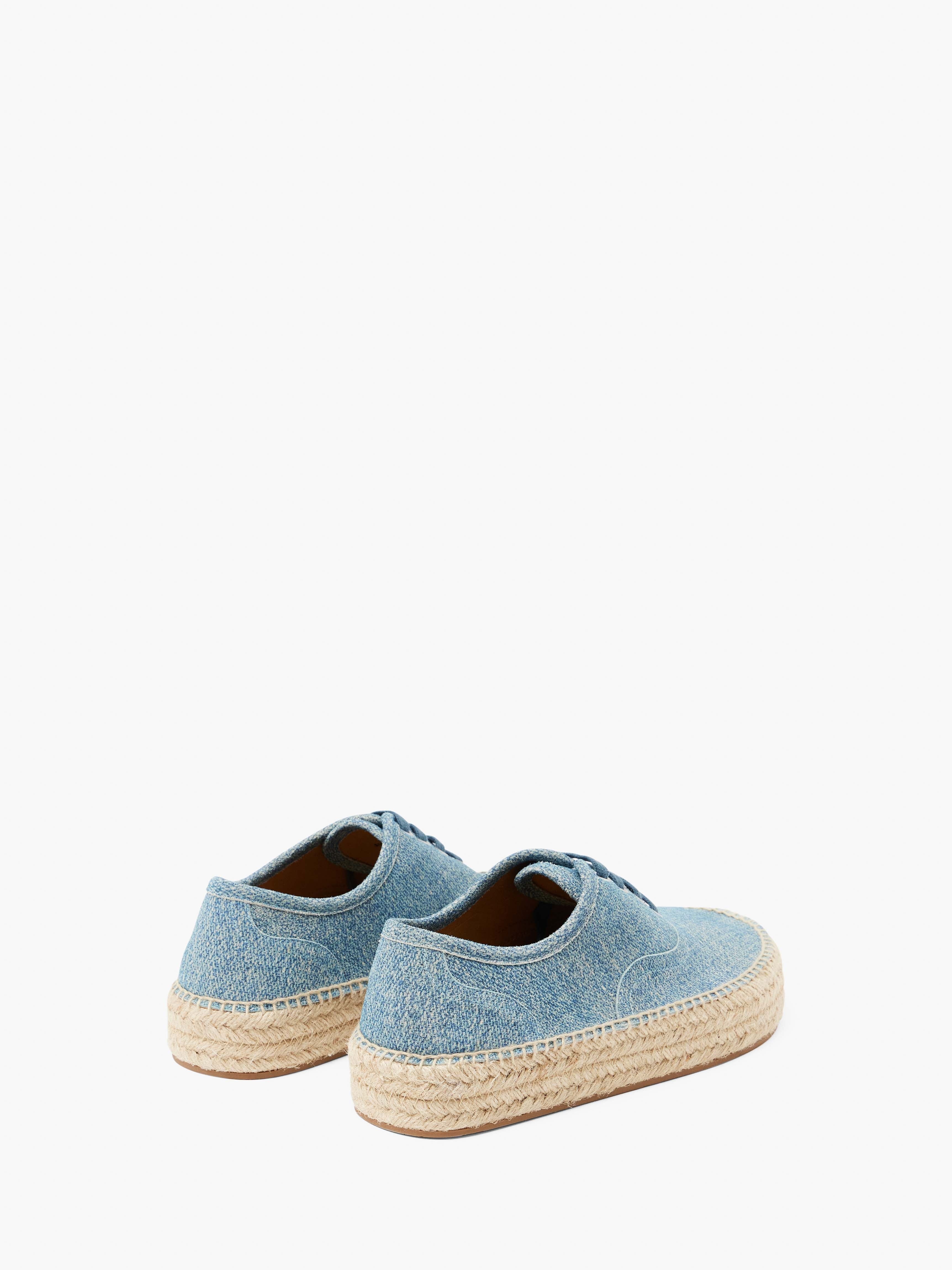 SUEDE LACE-FRONT PLATFORM ESPADRILLES - 3