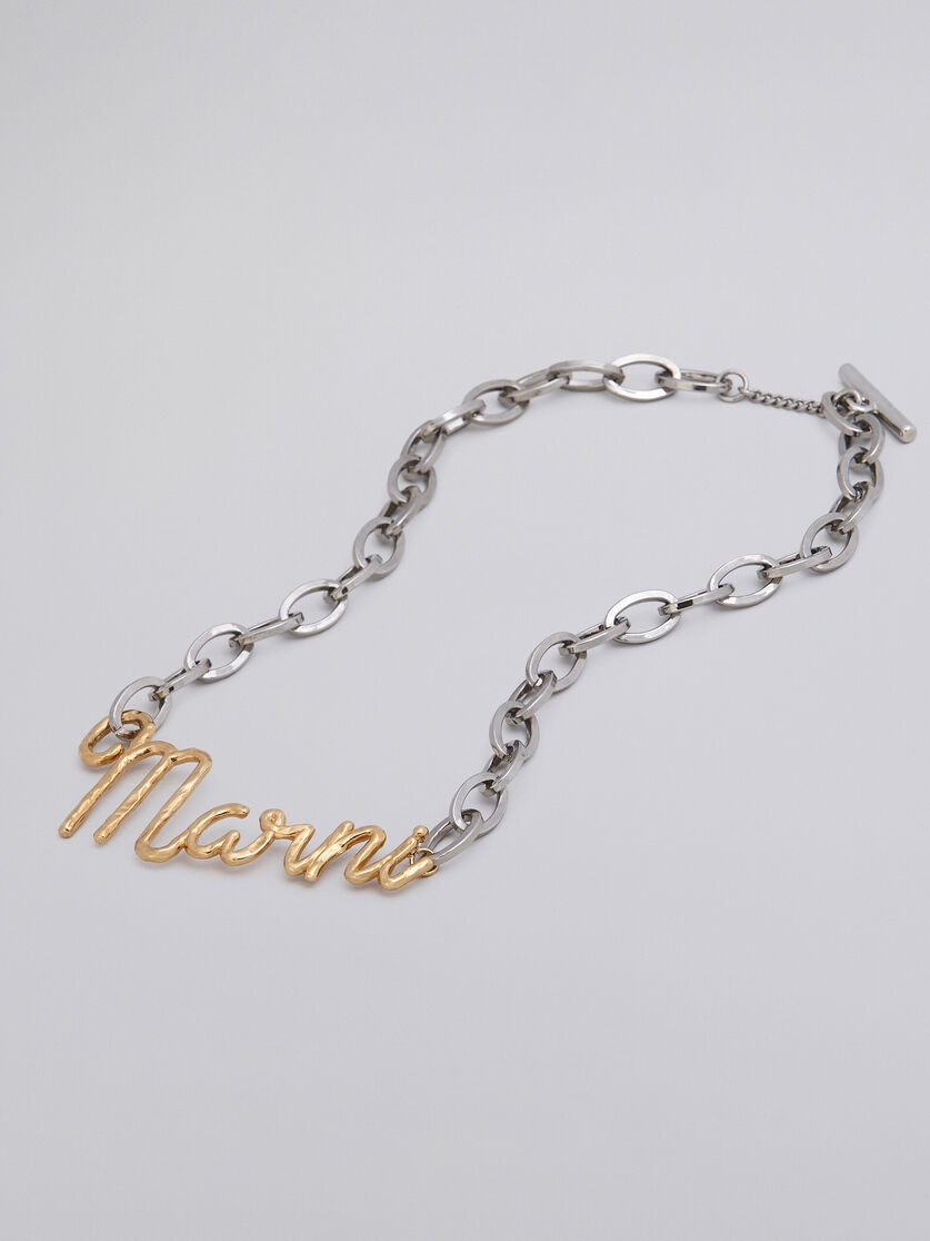 BRASS MARNI ITALIC NECKLACE - 3