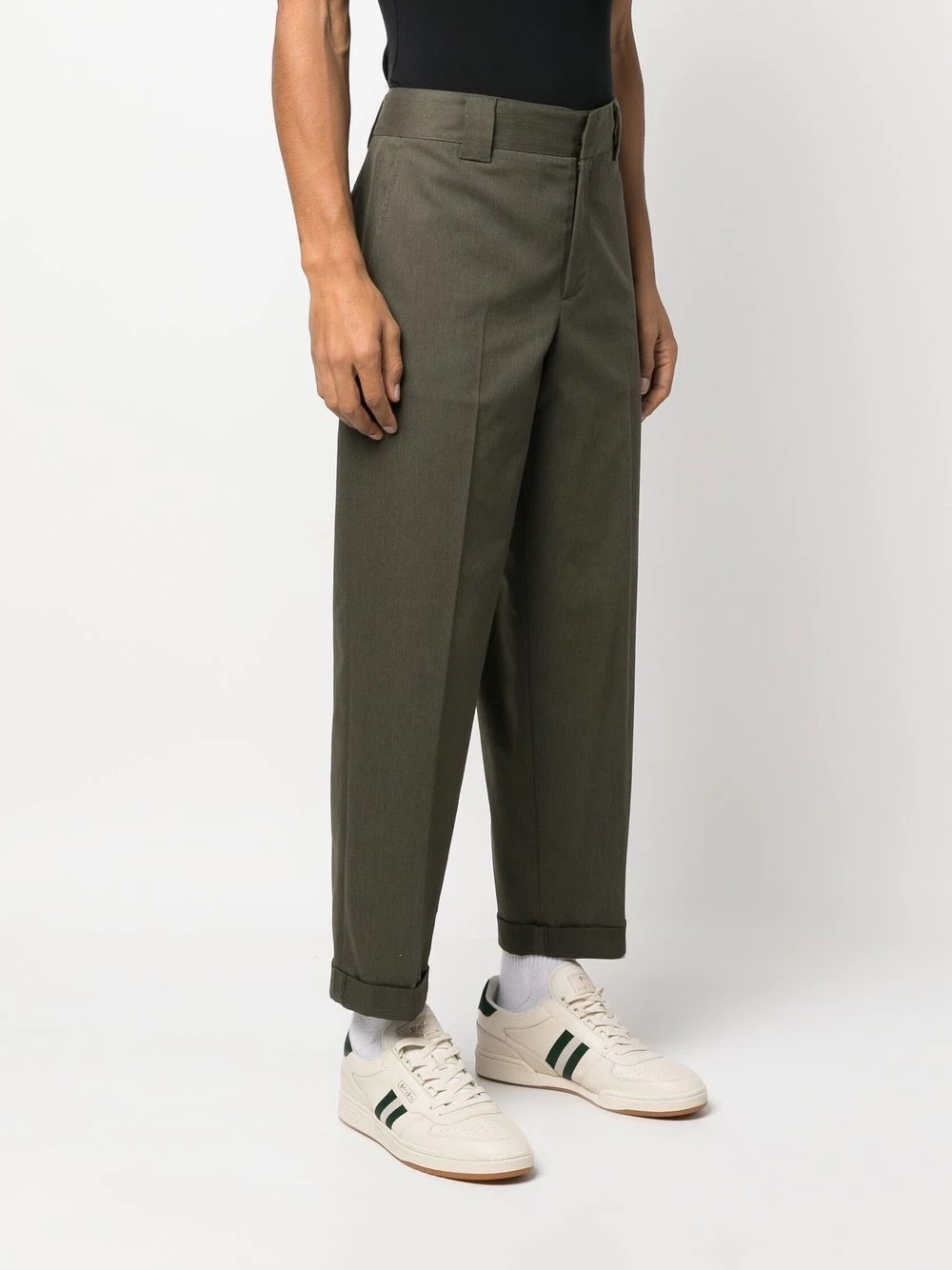 straight-leg cropped trousers - 3