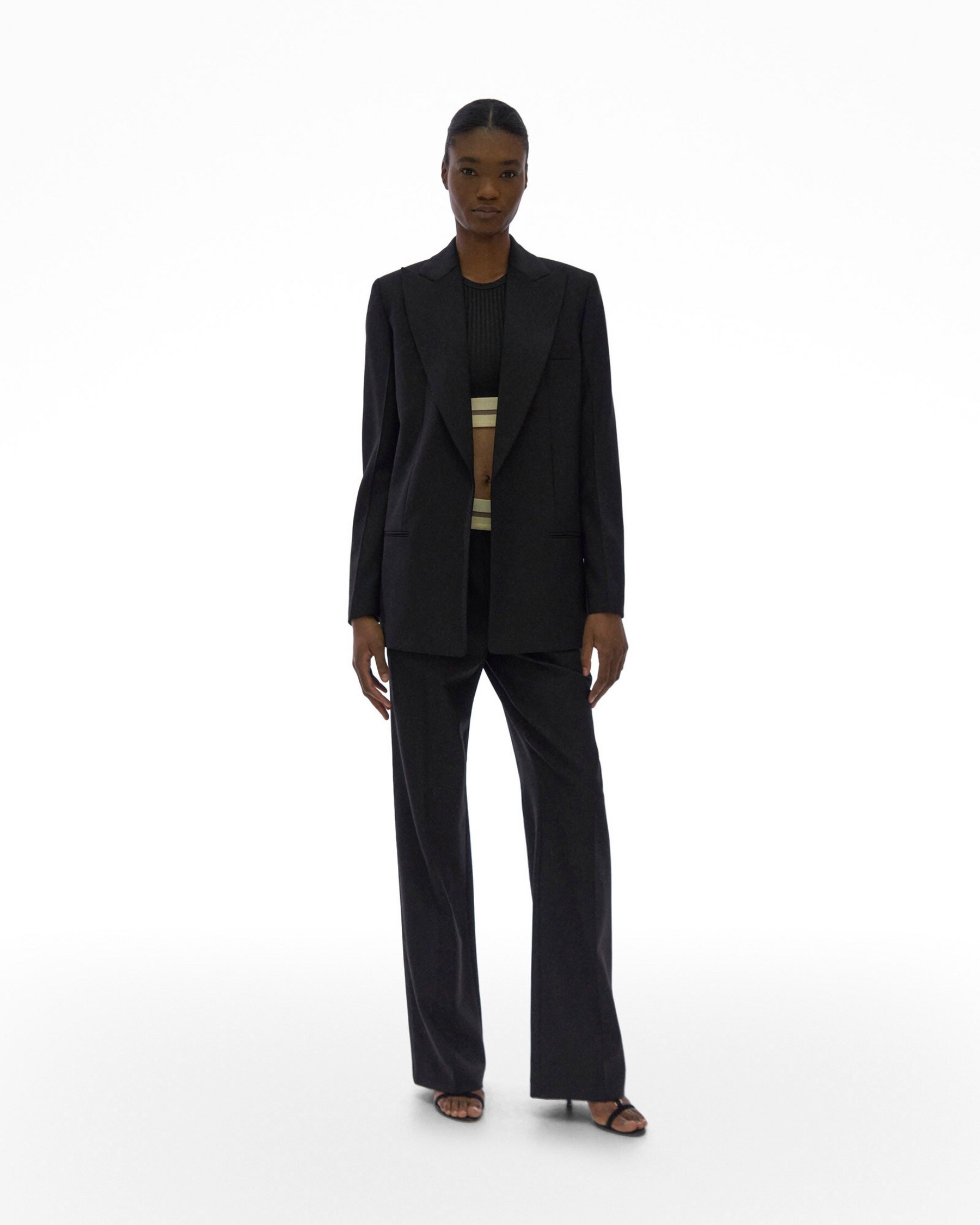 STRETCH WOOL BLAZER - 2