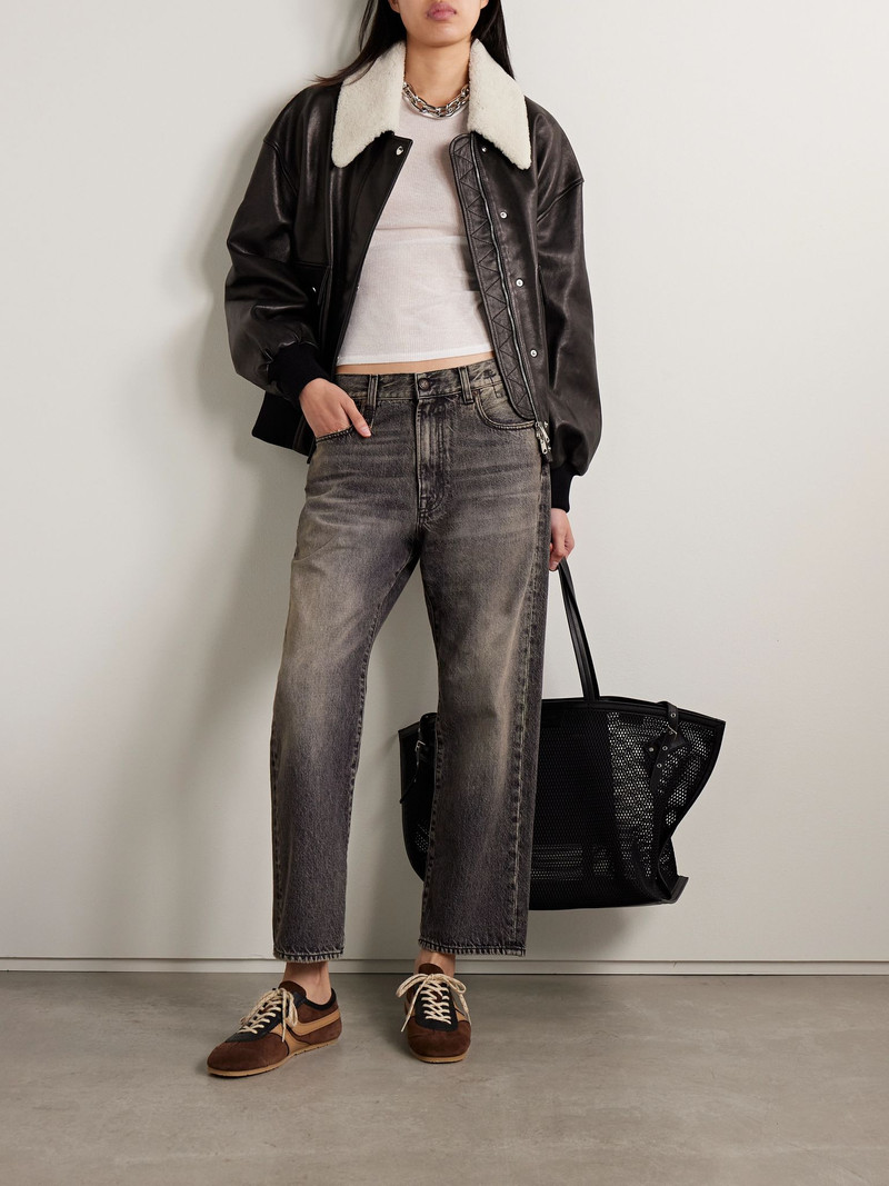 R13 Distressed boyfriend jeans Dark denim outlook