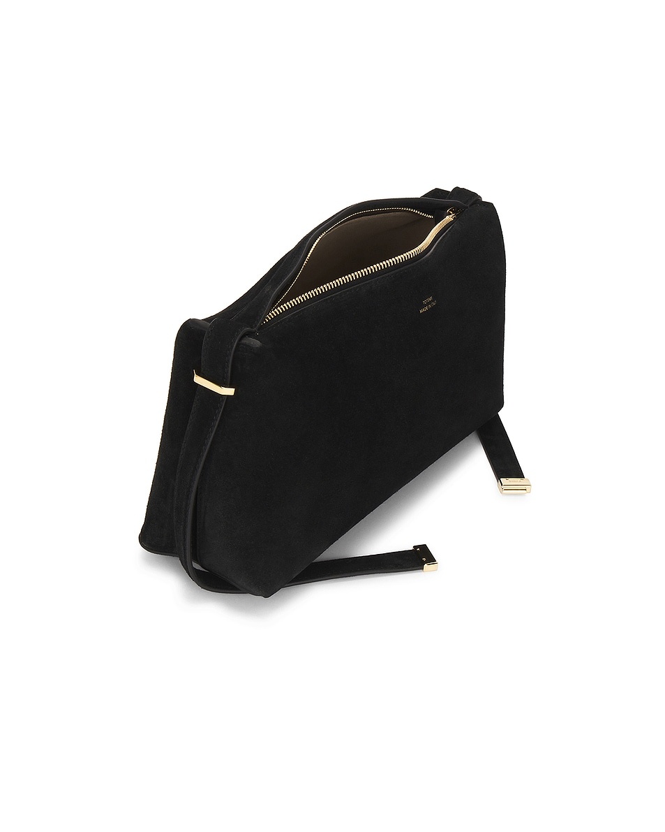 Suede Scoop Clutch - 4