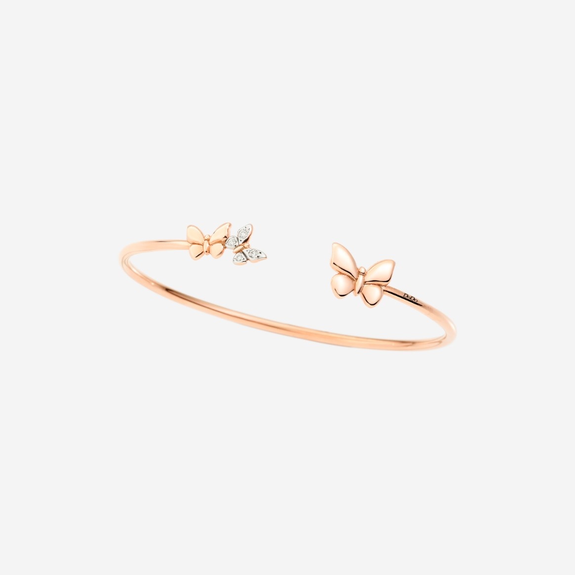 Gold & Diamond Butterfly Cuff Bracelet - 1