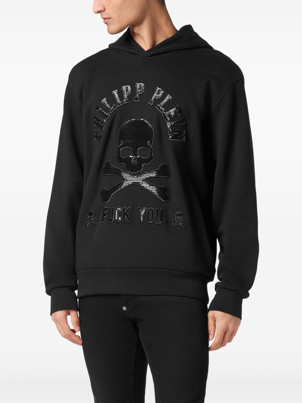 skull-print hoodie - 3