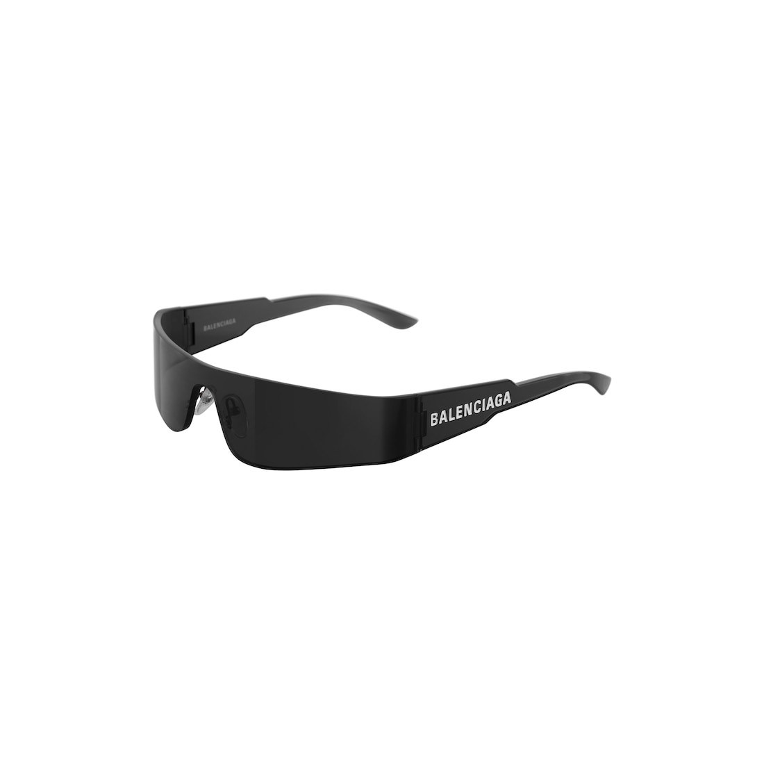 Mono Rectangle Sunglasses in Black - 4