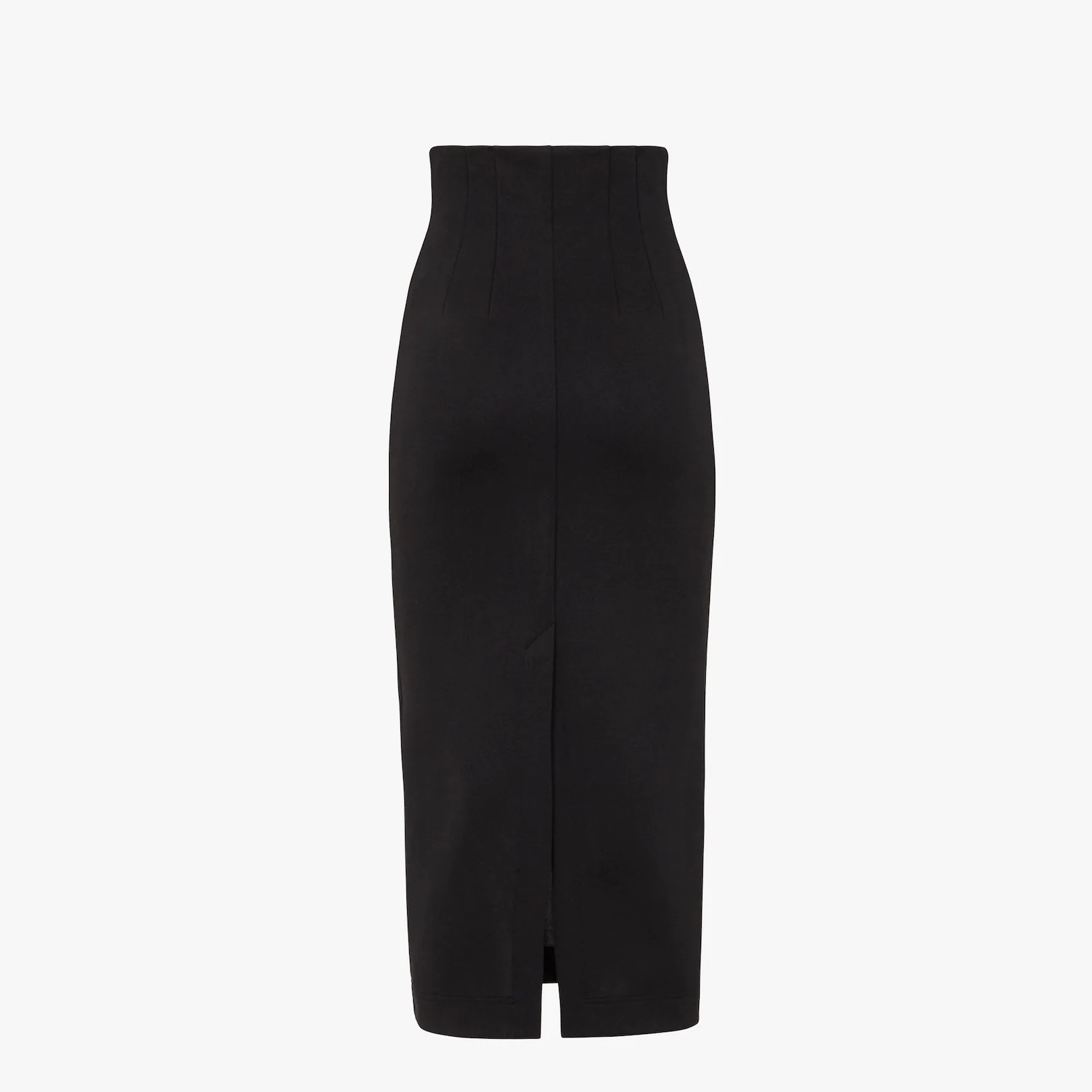 Black piqué skirt - 2