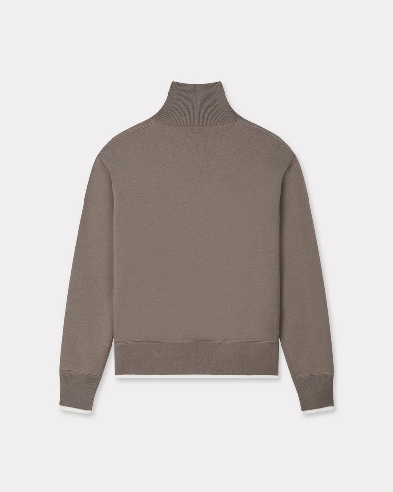 KENZO 'Boke Flower 2.0' embroidered high neck jumper in cotton wool outlook
