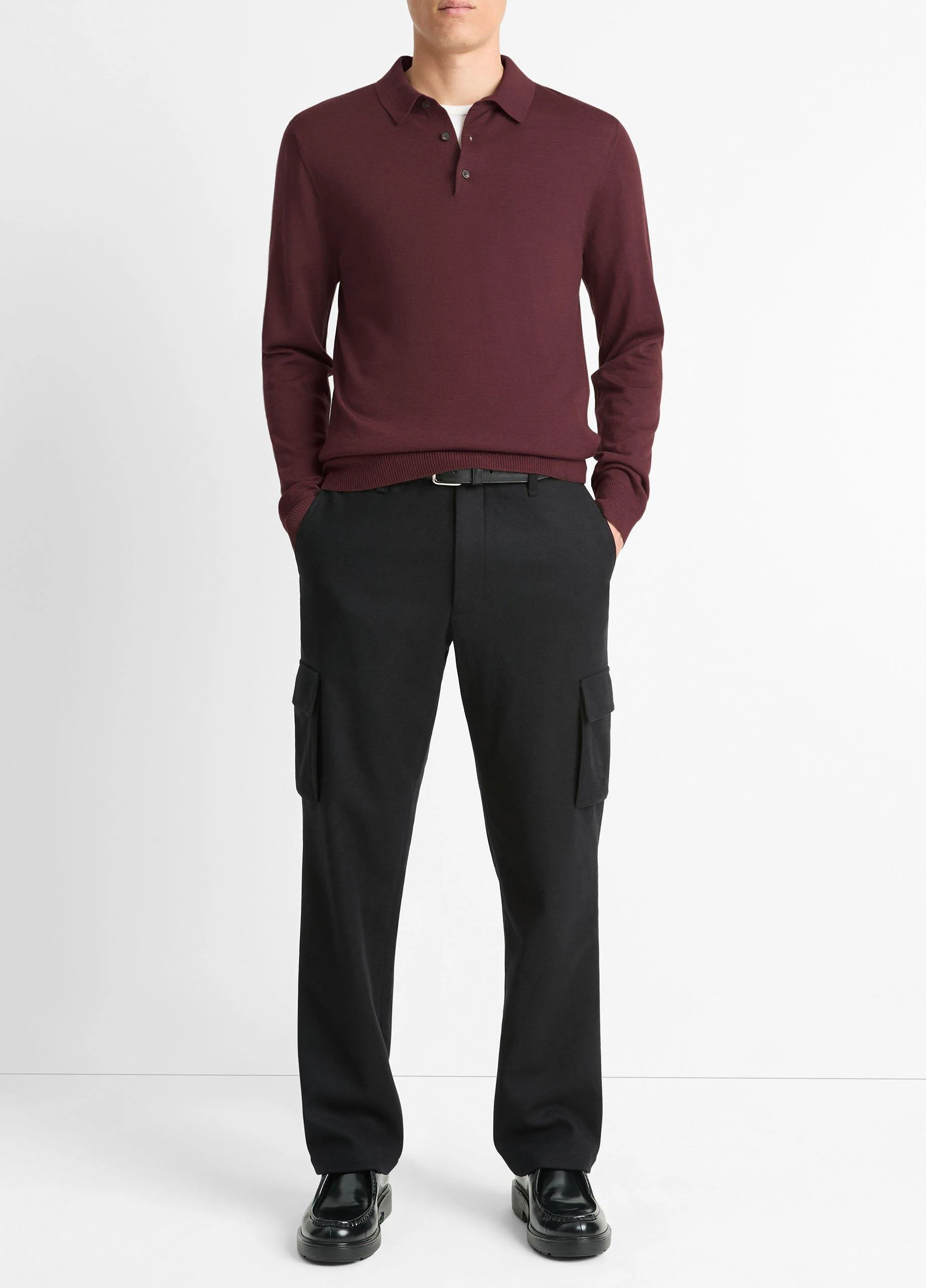 Wool Polo Sweater - 1