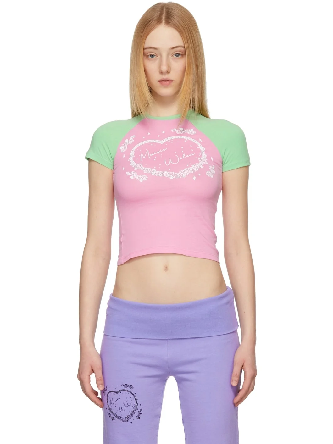 Pink & Green Slinky T-Shirt - 1